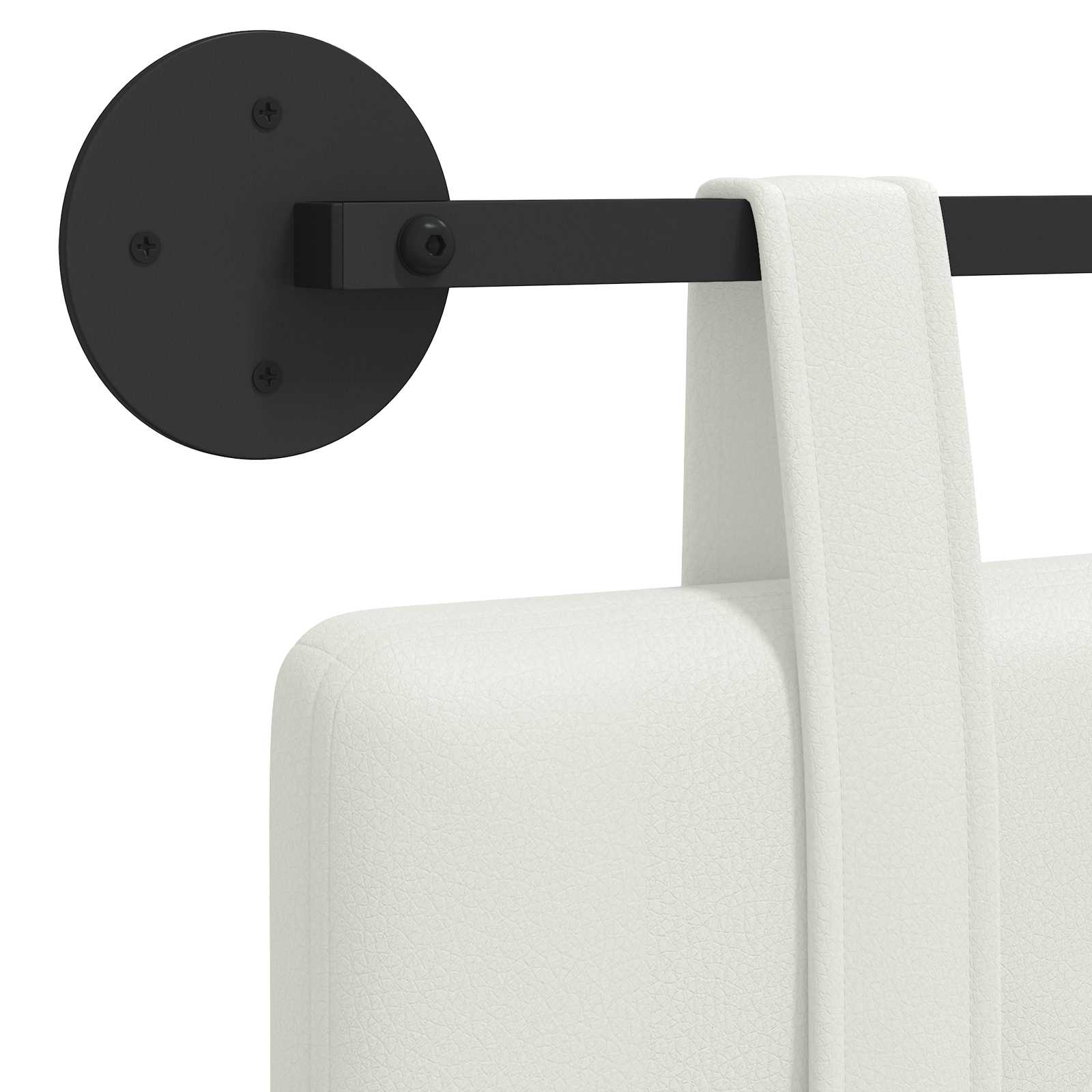 Tête de lit suspendue Blanc 210 x 55 x 5 cm Simili cuir - XIOS