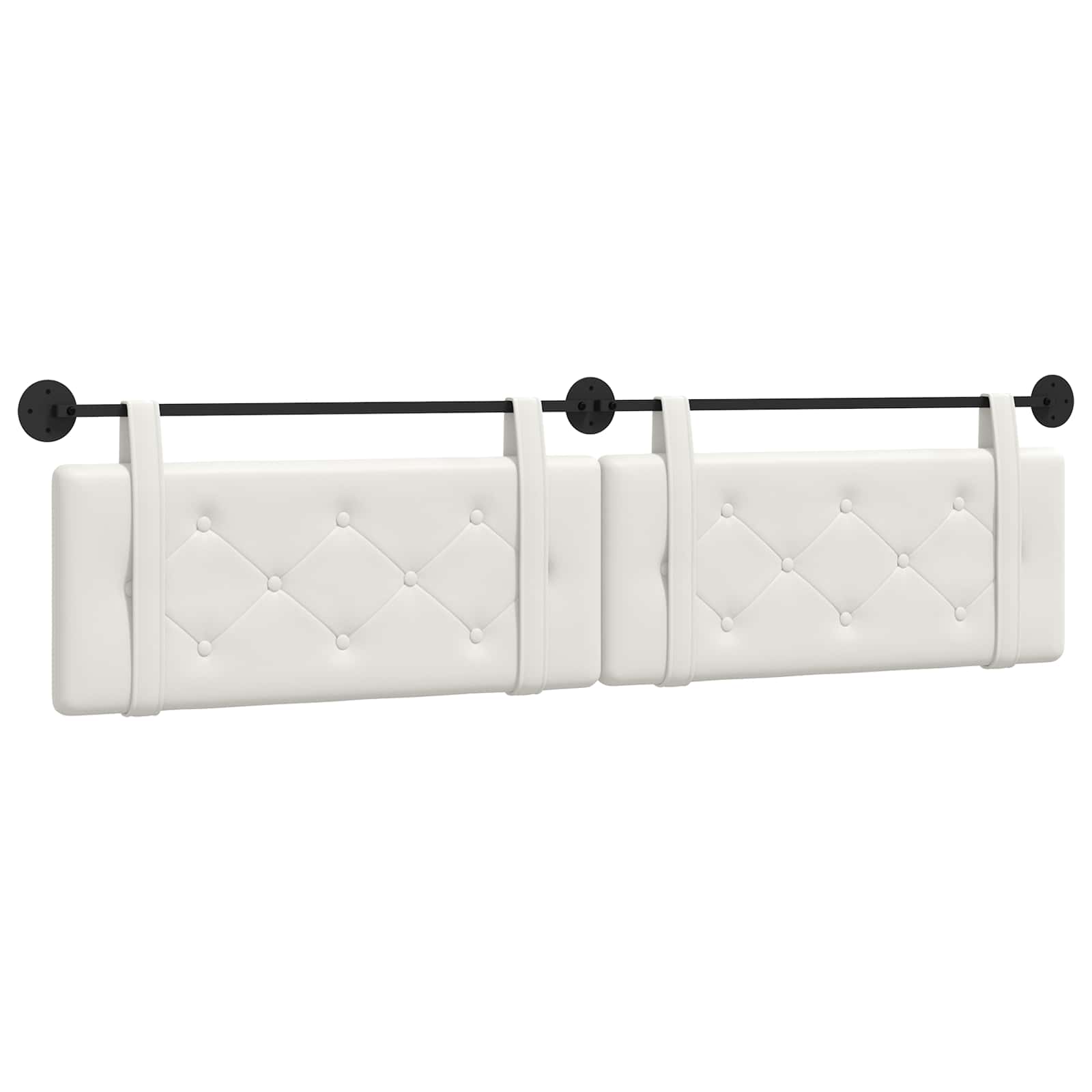 Tête de lit suspendue Blanc 210 x 55 x 5 cm Simili cuir - XIOS