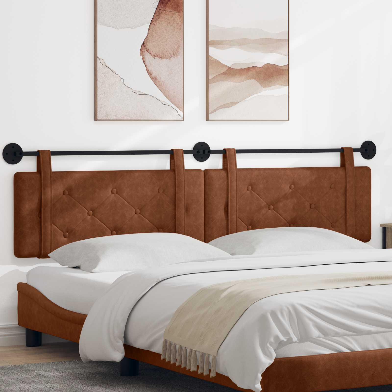 marron 2 pcs Marron 200 x 5 x 40 cm Panneau de particules - XIOS