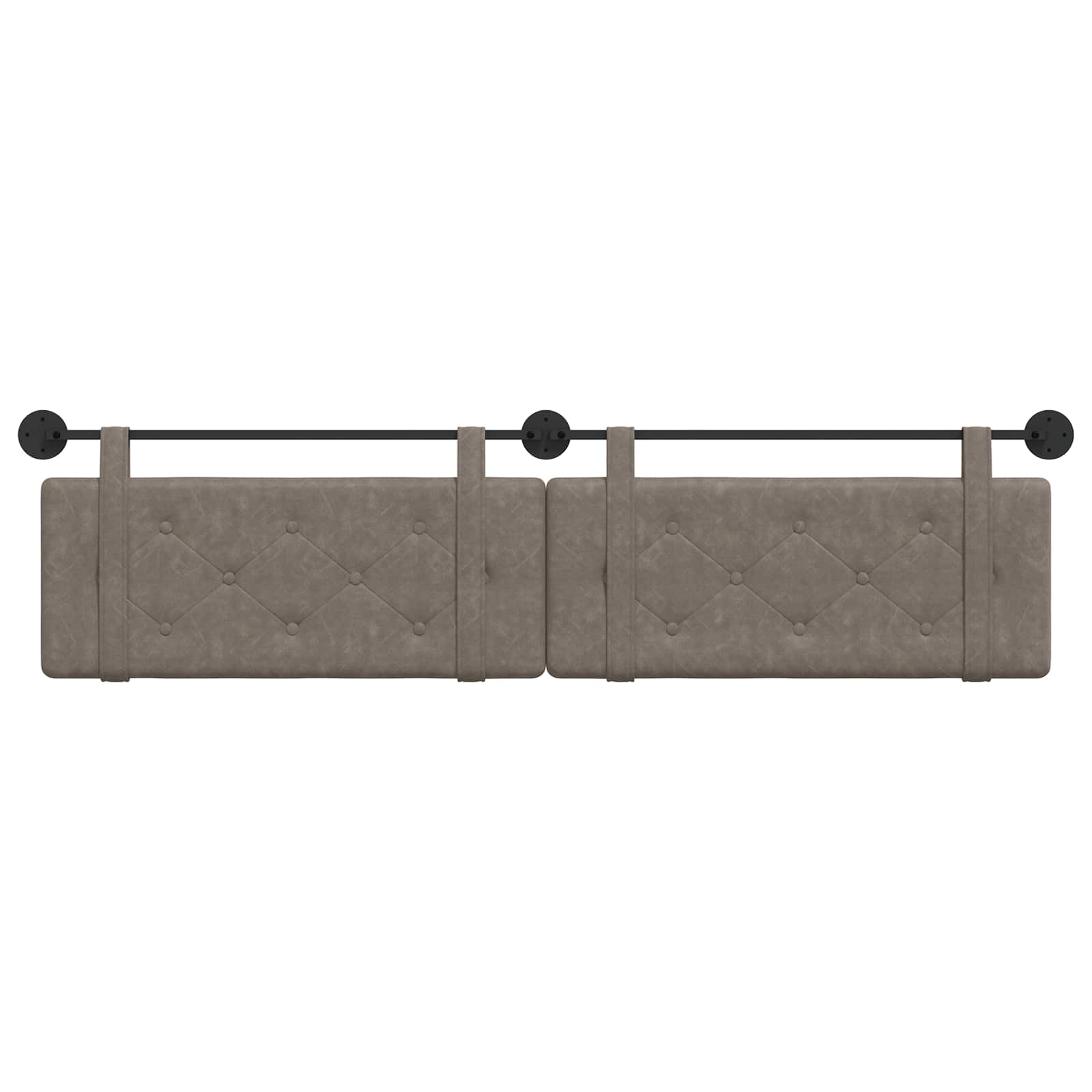 Tête de lit suspendue Gris 210 x 55 x 5 cm PU antique - XIOS