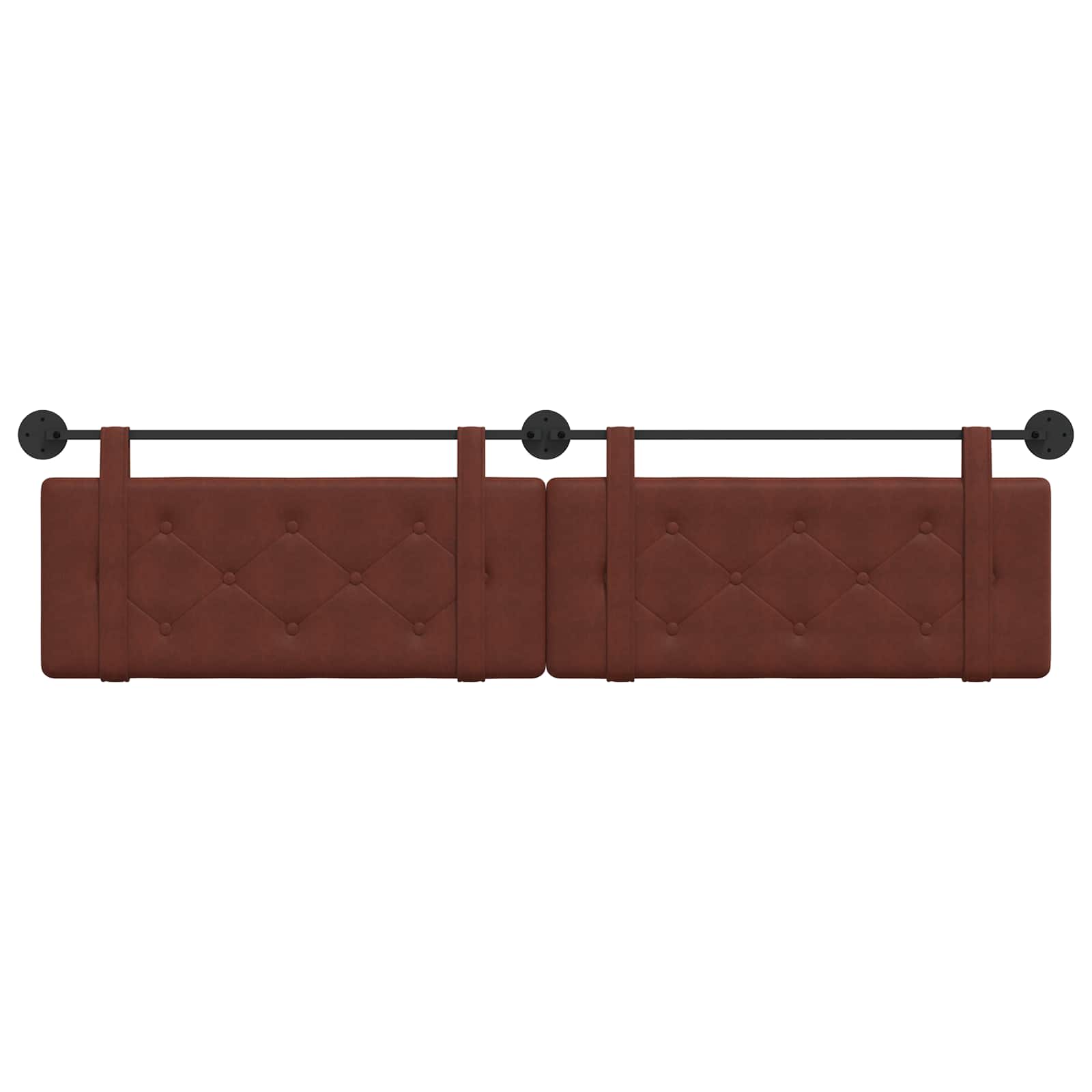 Tête de lit suspendue Brun Brillant PU antique - XIOS