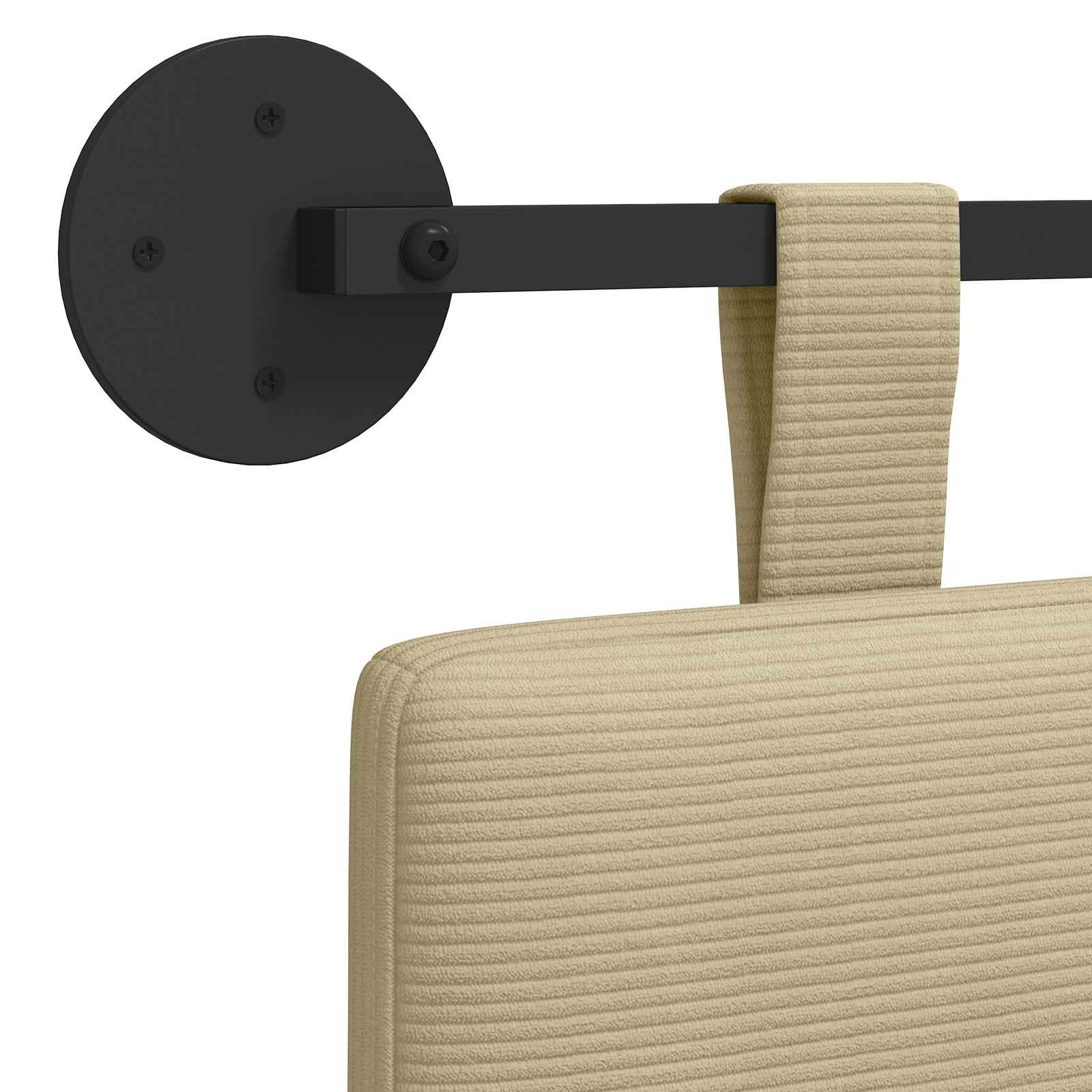 Tête de lit suspendue Tissu en velours côtelé - XIOS