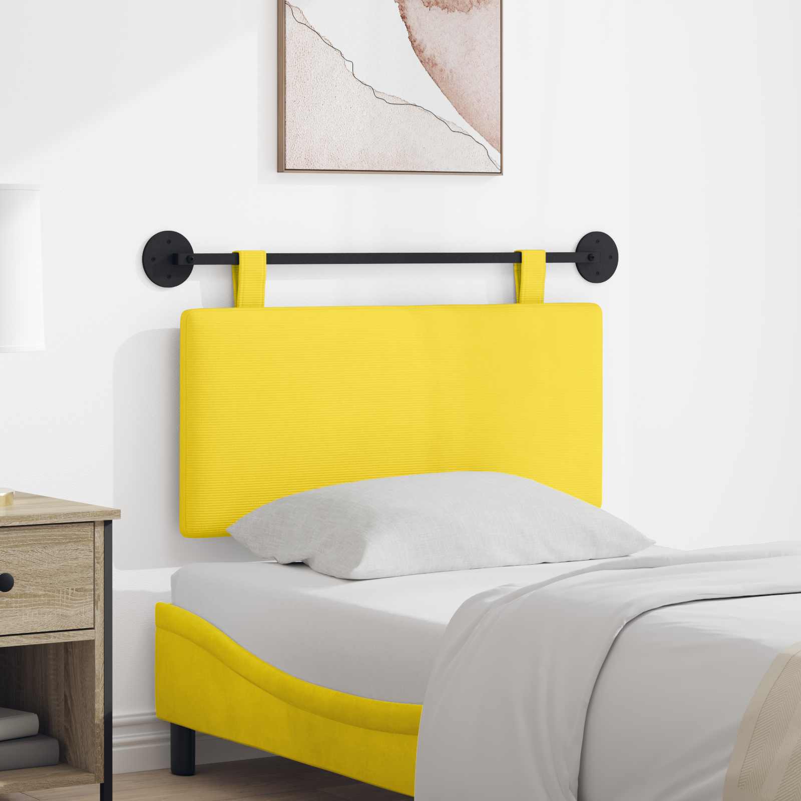 Tête de lit suspendue Tissu en velours côtelé - XIOS