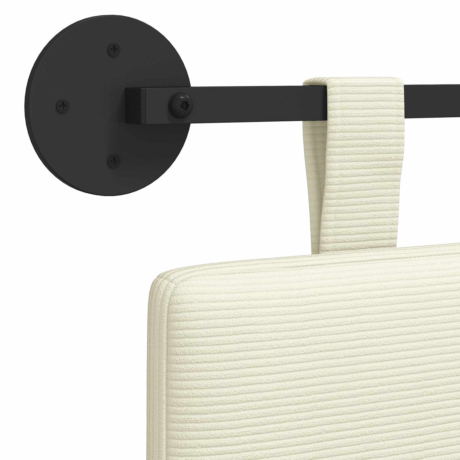 Tête de lit suspendue Tissu en velours côtelé - XIOS