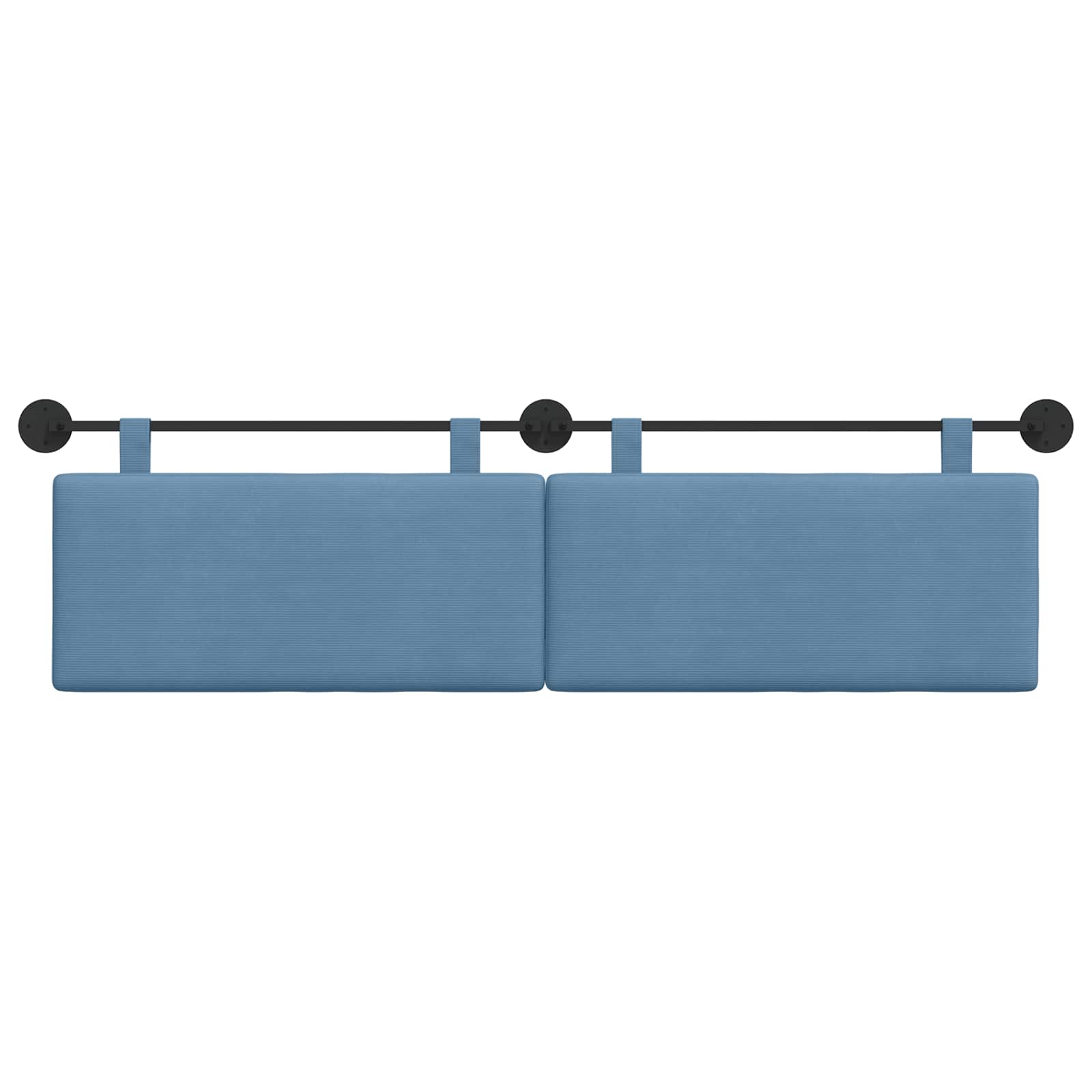 Tête de lit suspendue Bleu Tissu en velours côtelé - XIOS