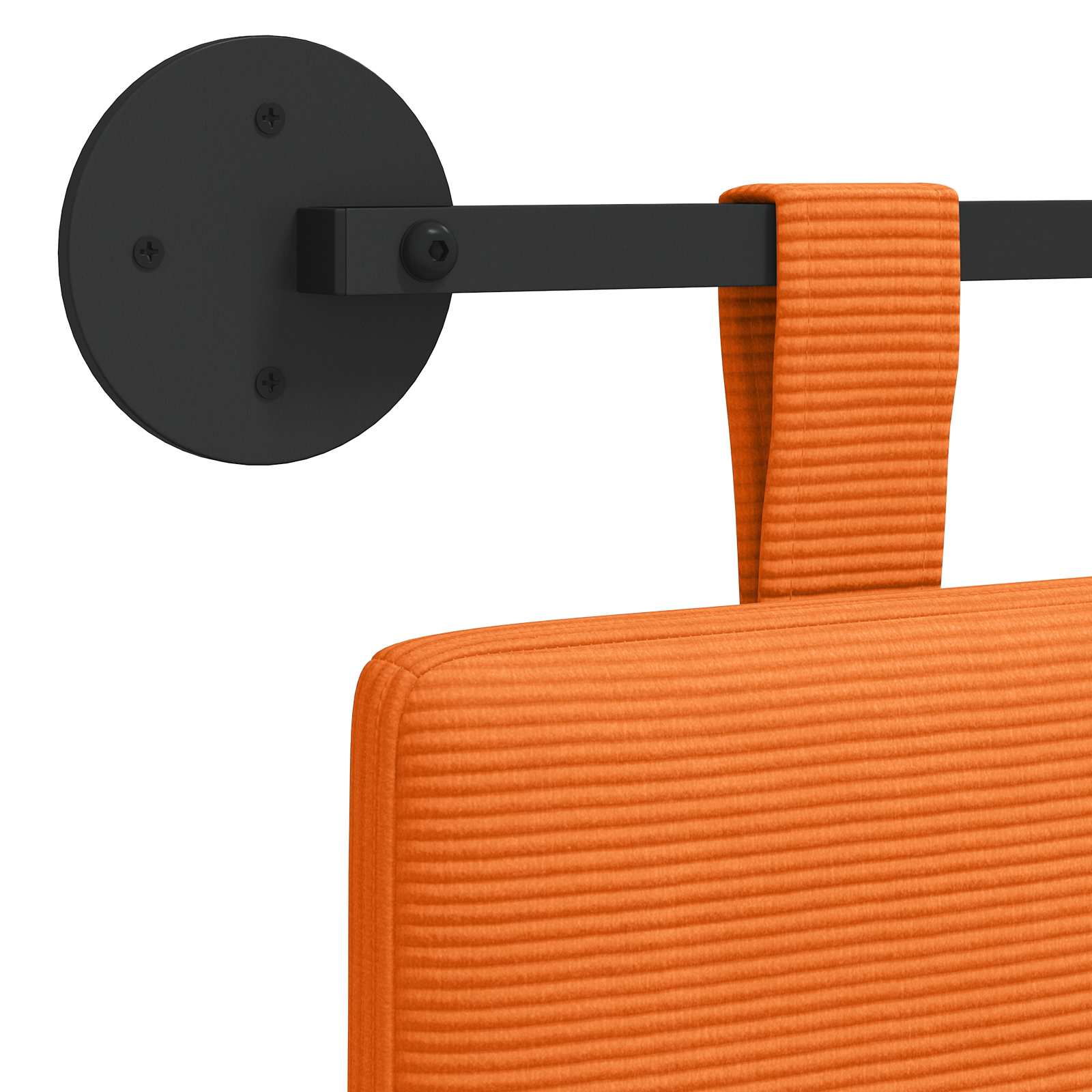 Tête de lit suspendue Tissu en velours côtelé - XIOS