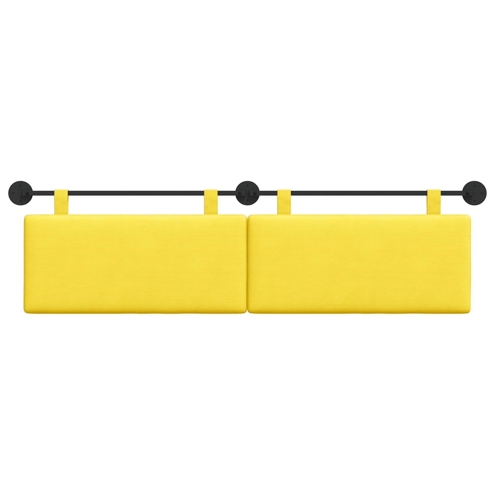 Tête de lit suspendue Jaune clair Tissu en velours côtelé - XIOS