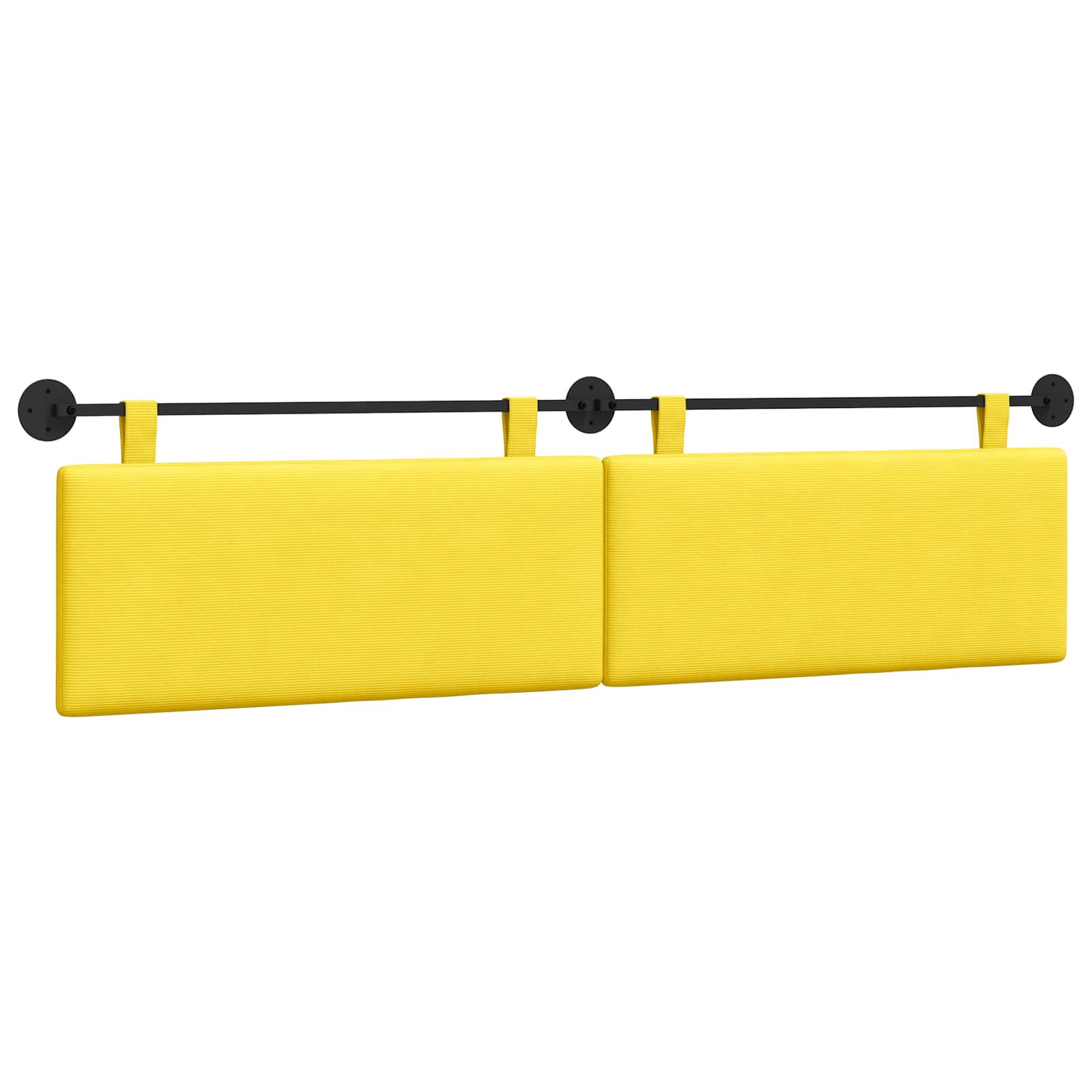 Tête de lit suspendue Jaune clair Tissu en velours côtelé - XIOS