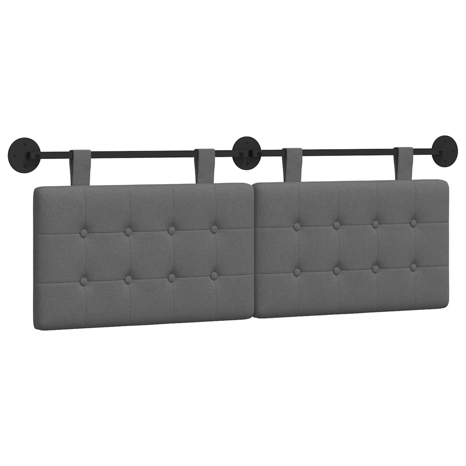 Tête de lit suspendue Gris foncé Tissu - XIOS