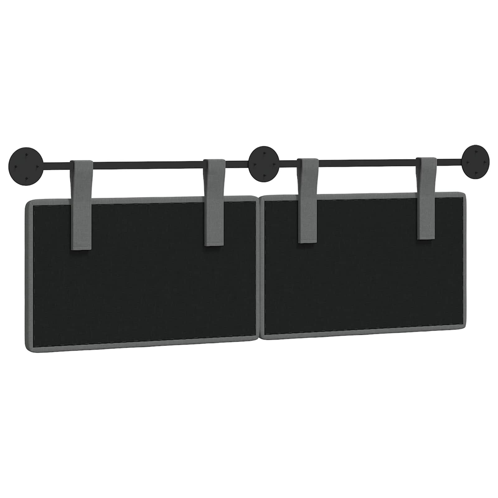 Tête de lit suspendue Gris foncé Tissu - XIOS