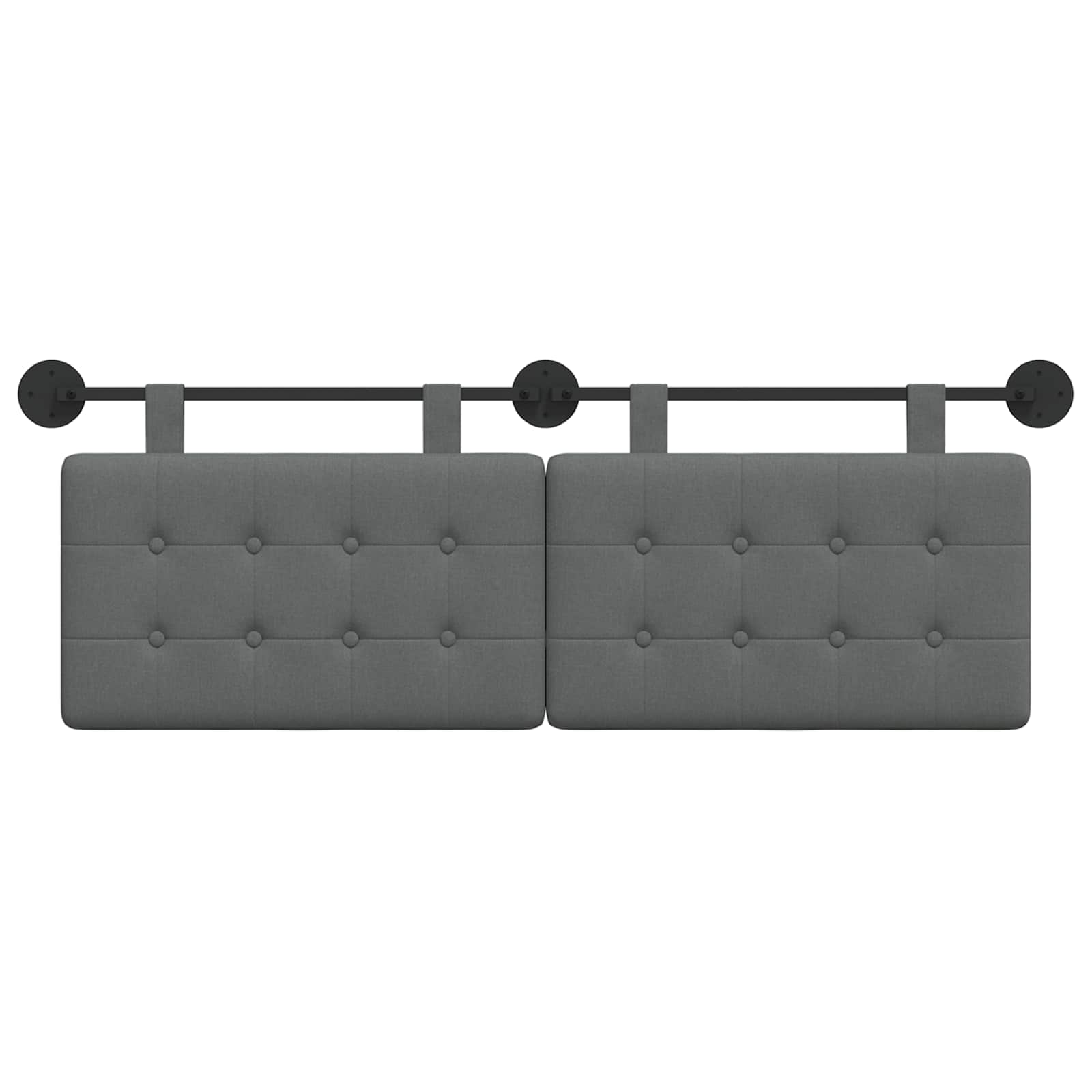 Tête de lit suspendue Gris foncé Tissu - XIOS