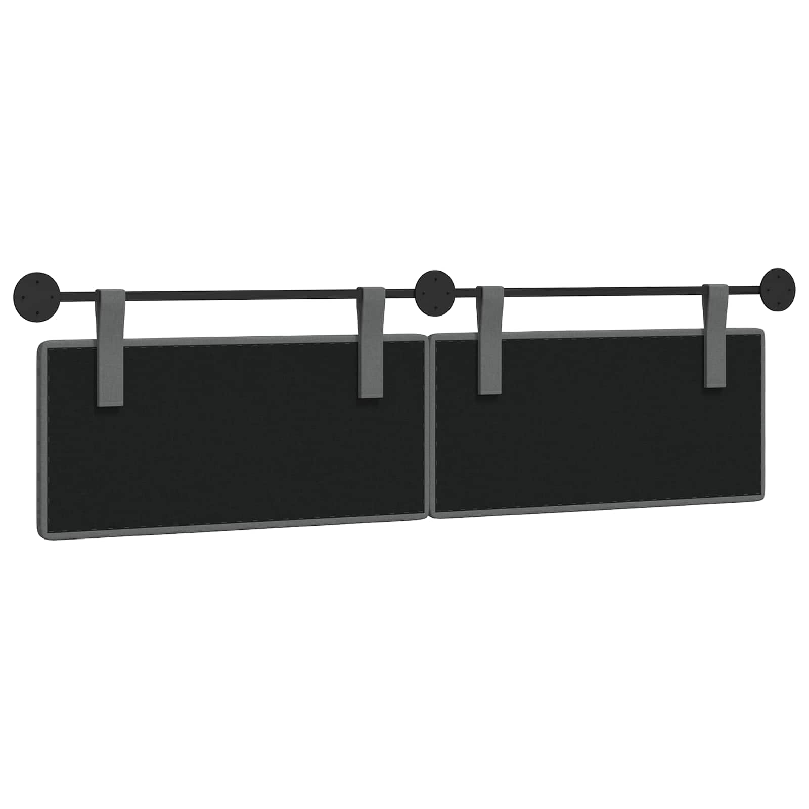 Tête de lit suspendue Gris foncé Tissu - XIOS