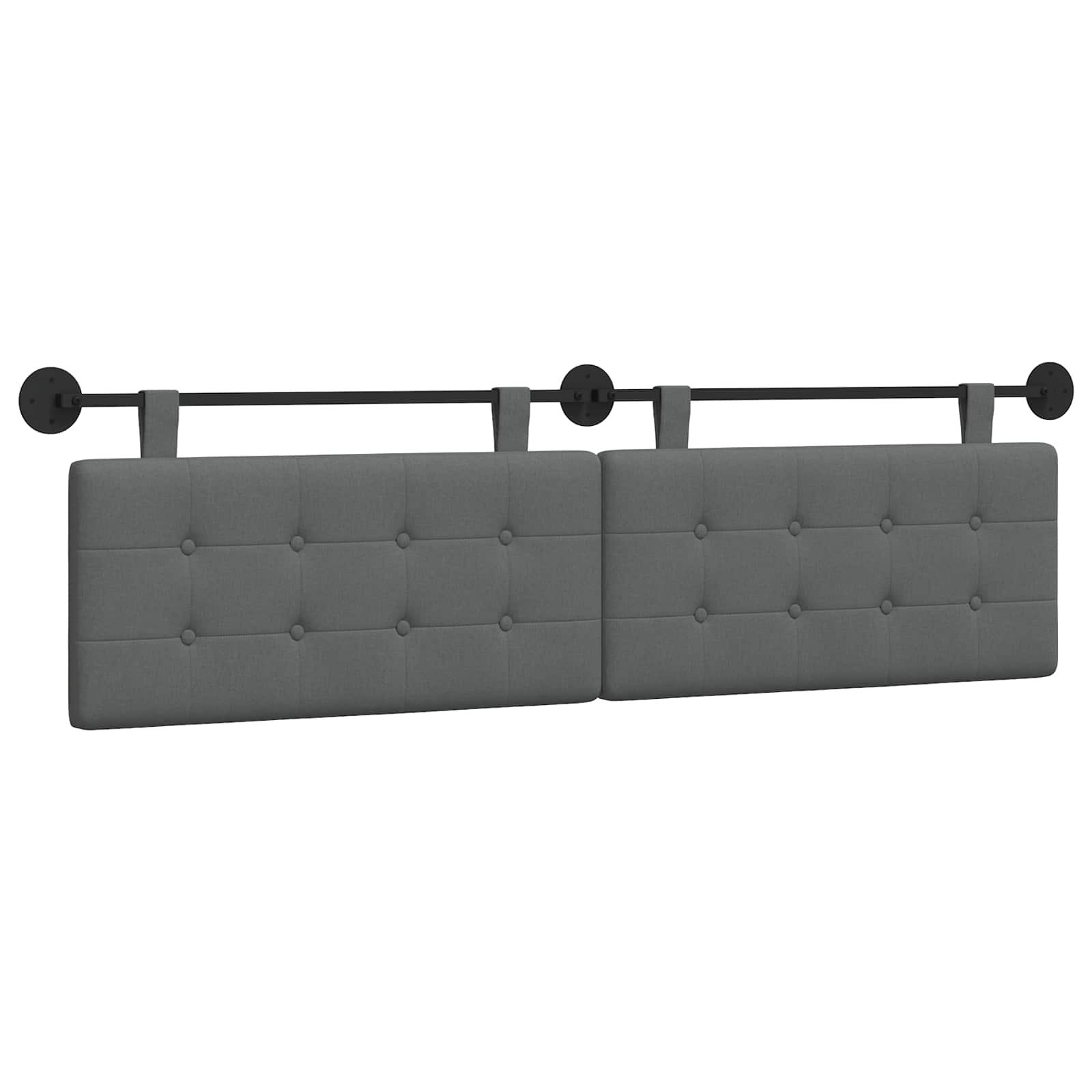 Tête de lit suspendue Gris foncé Tissu - XIOS
