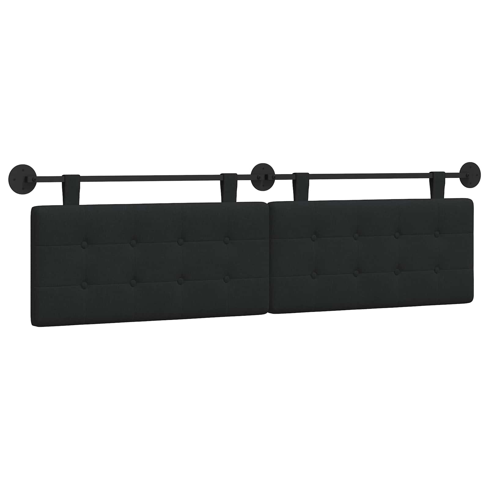 Tête de lit suspendue Noir tissu - XIOS