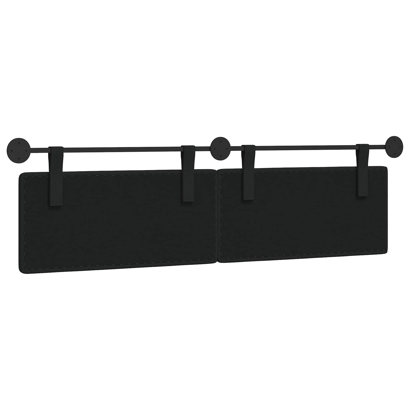 Tête de lit suspendue Noir tissu - XIOS