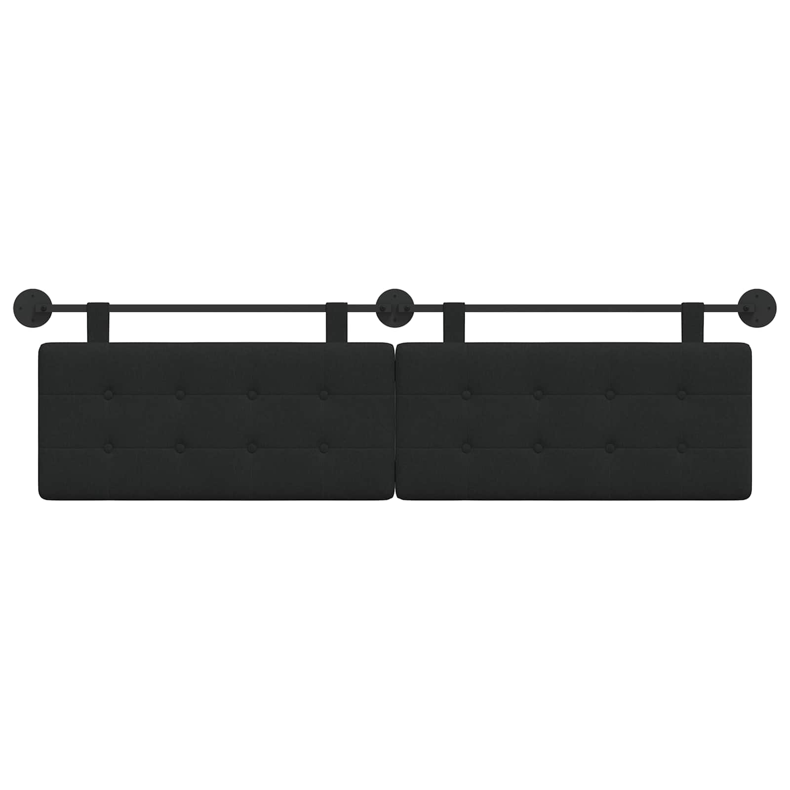 Tête de lit suspendue Noir tissu - XIOS