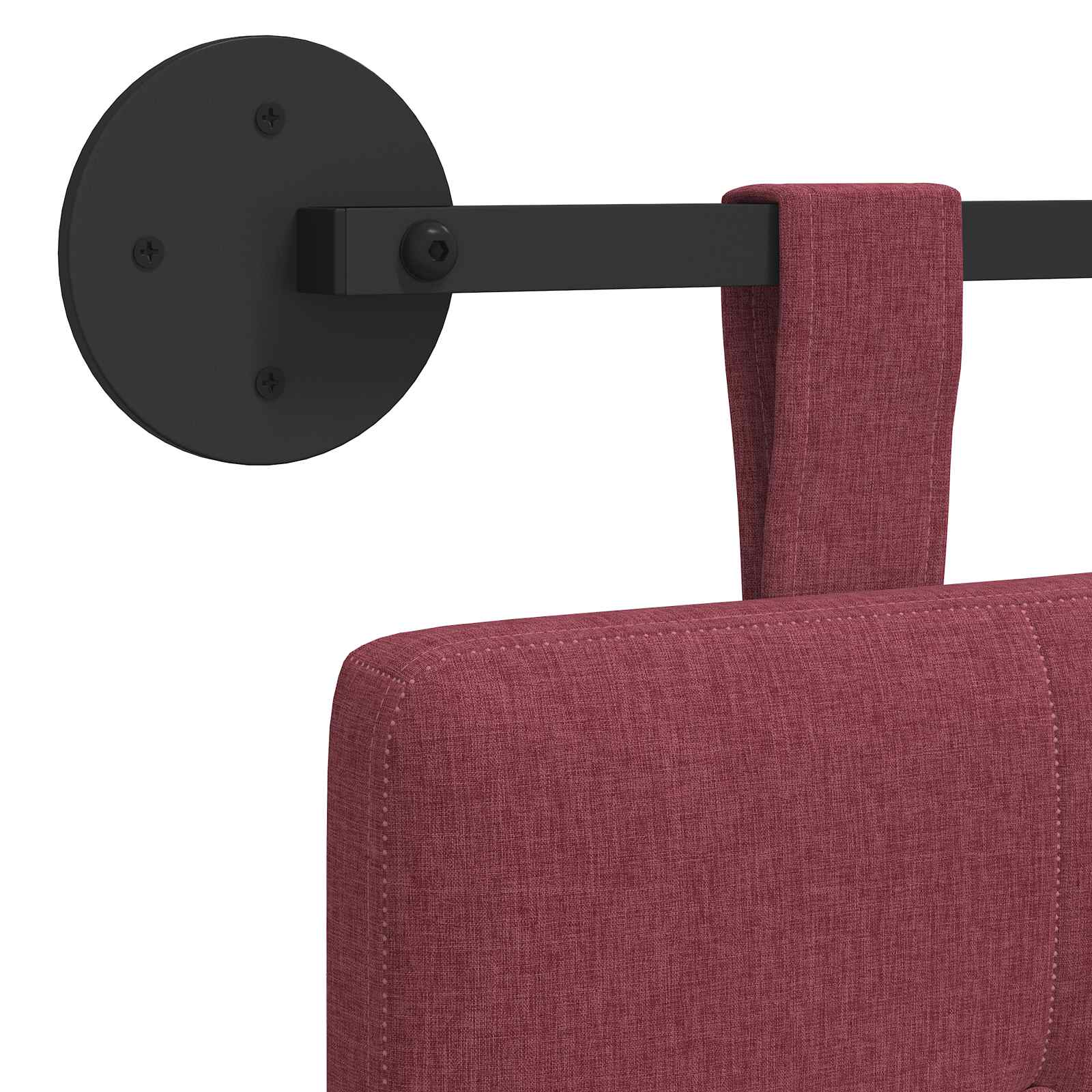 Tête de lit suspendue Bordeaux 190 x 55 x 5 cm tissu - XIOS