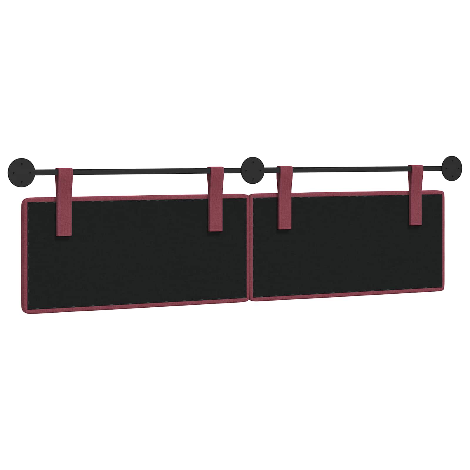 Tête de lit suspendue Bordeaux 190 x 55 x 5 cm tissu - XIOS