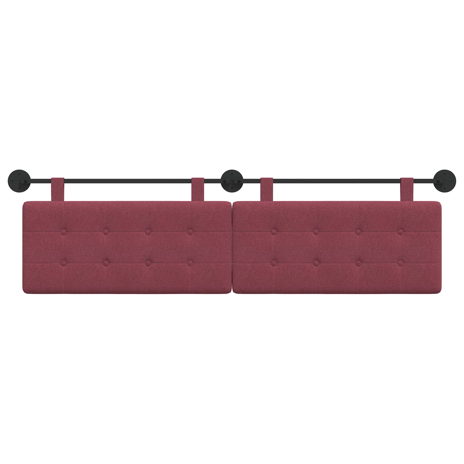 Tête de lit suspendue Bordeaux 190 x 55 x 5 cm tissu - XIOS
