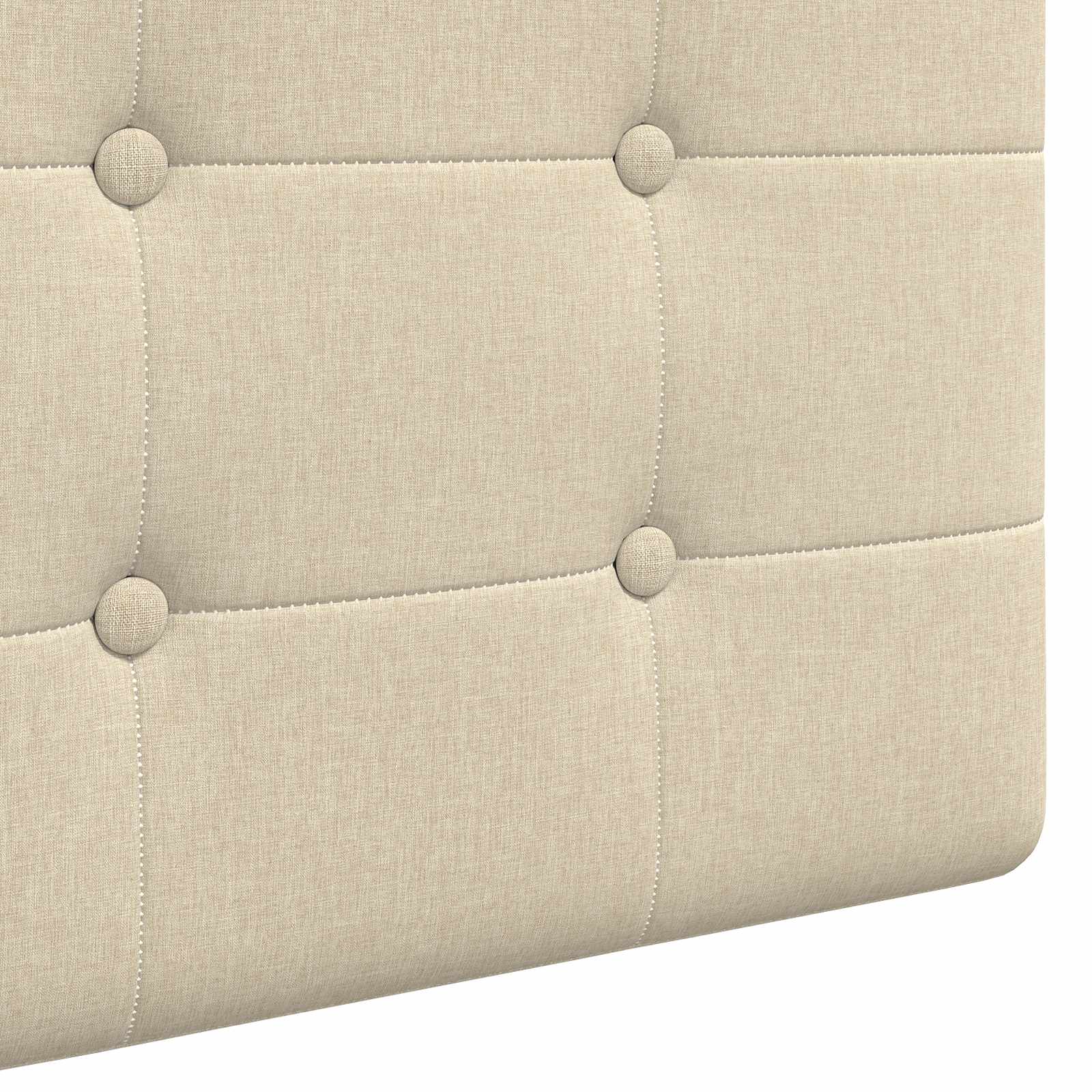 Tête de lit suspendue Montage mural Crème 190 x 55 x 5 cm tissu - XIOS