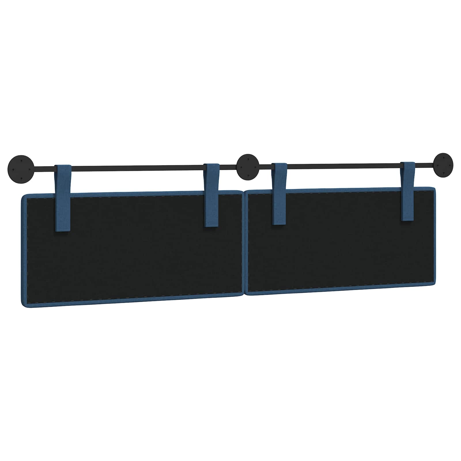 Tête de lit suspendue Montage mural Bleu 190 x 55 x 5 cm tissu - XIOS