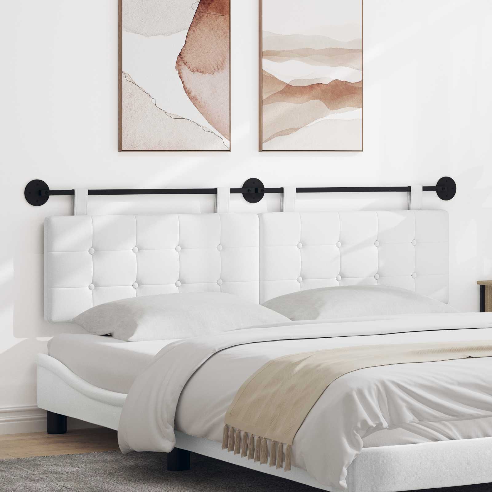 Tête de lit suspendue Blanc Tissu - XIOS