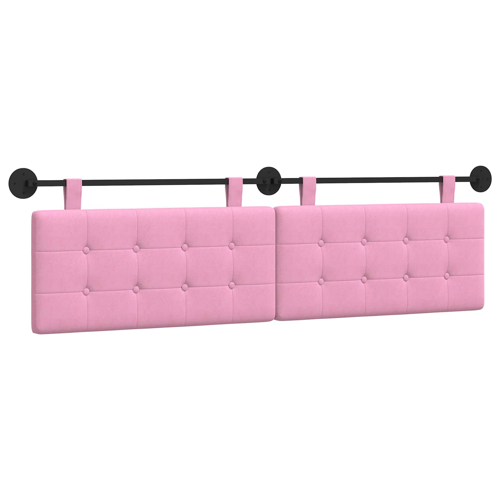 Tête de lit suspendue Rose Tissu - XIOS