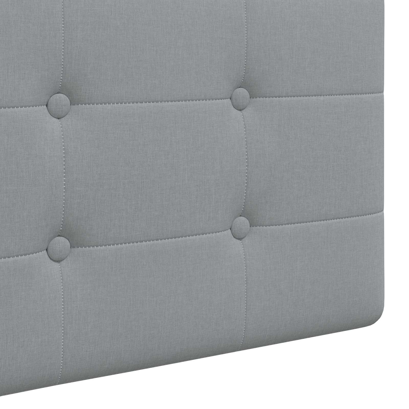 Tête de lit suspendue Gris clair tissu - XIOS