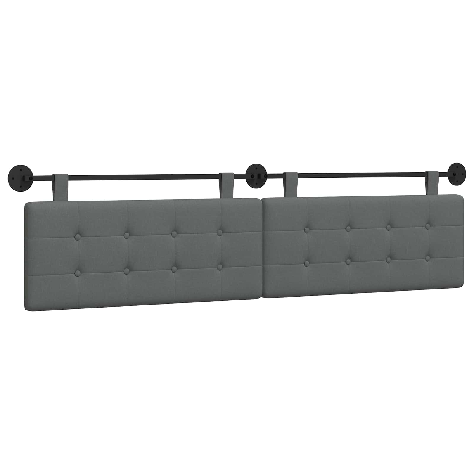 Tête de lit suspendue Gris foncé tissu - XIOS