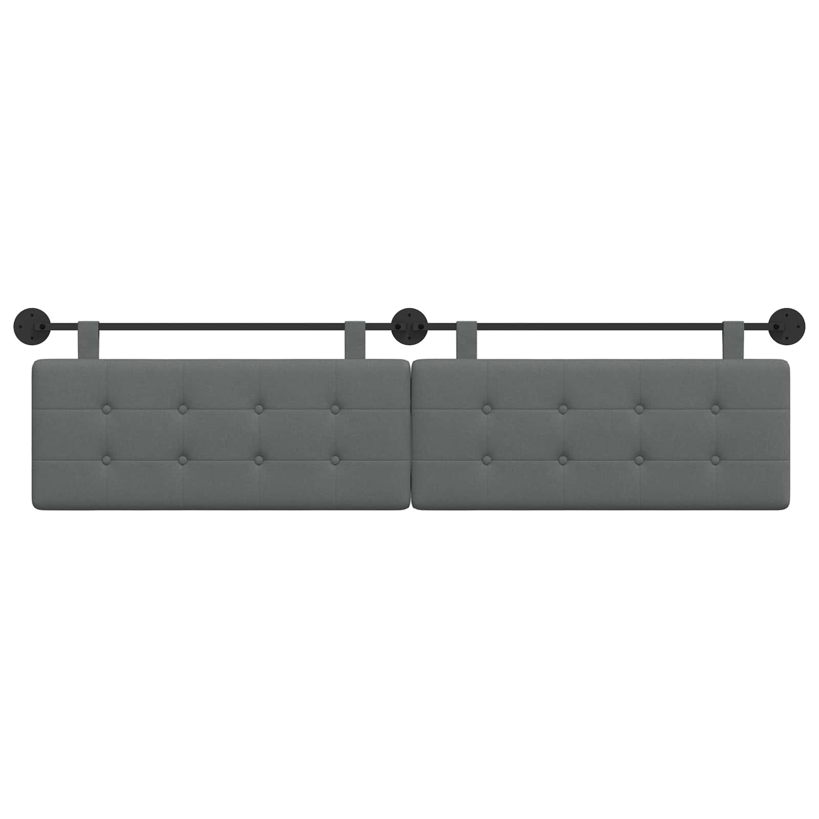 Tête de lit suspendue Gris foncé tissu - XIOS