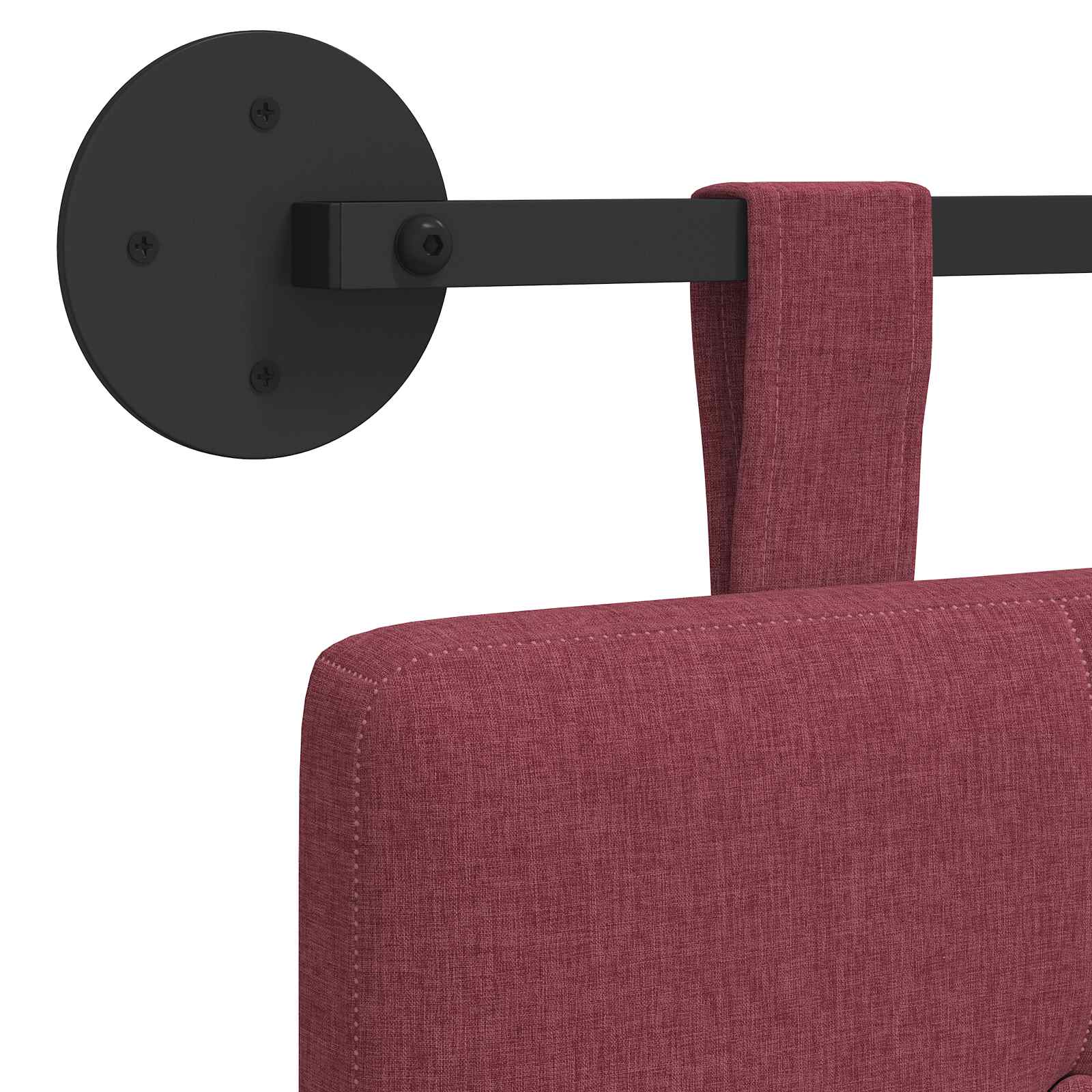 Tête de lit suspendue Bordeaux Tissu - XIOS