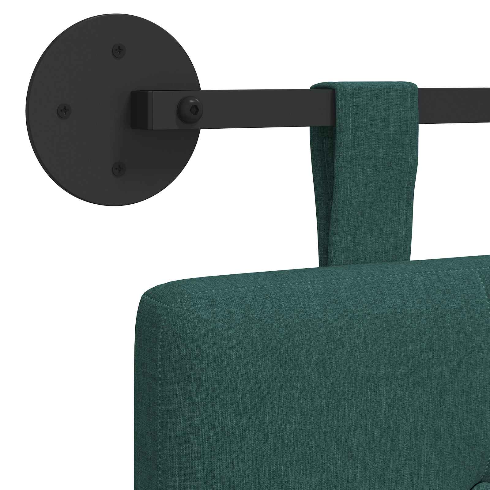 Tête de lit suspendue Montage mural Vert foncé 210 x 55 x 5 cm - XIOS