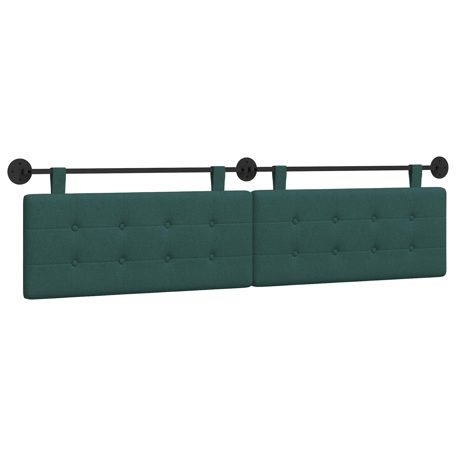 Tête de lit suspendue Montage mural Vert foncé 210 x 55 x 5 cm - XIOS