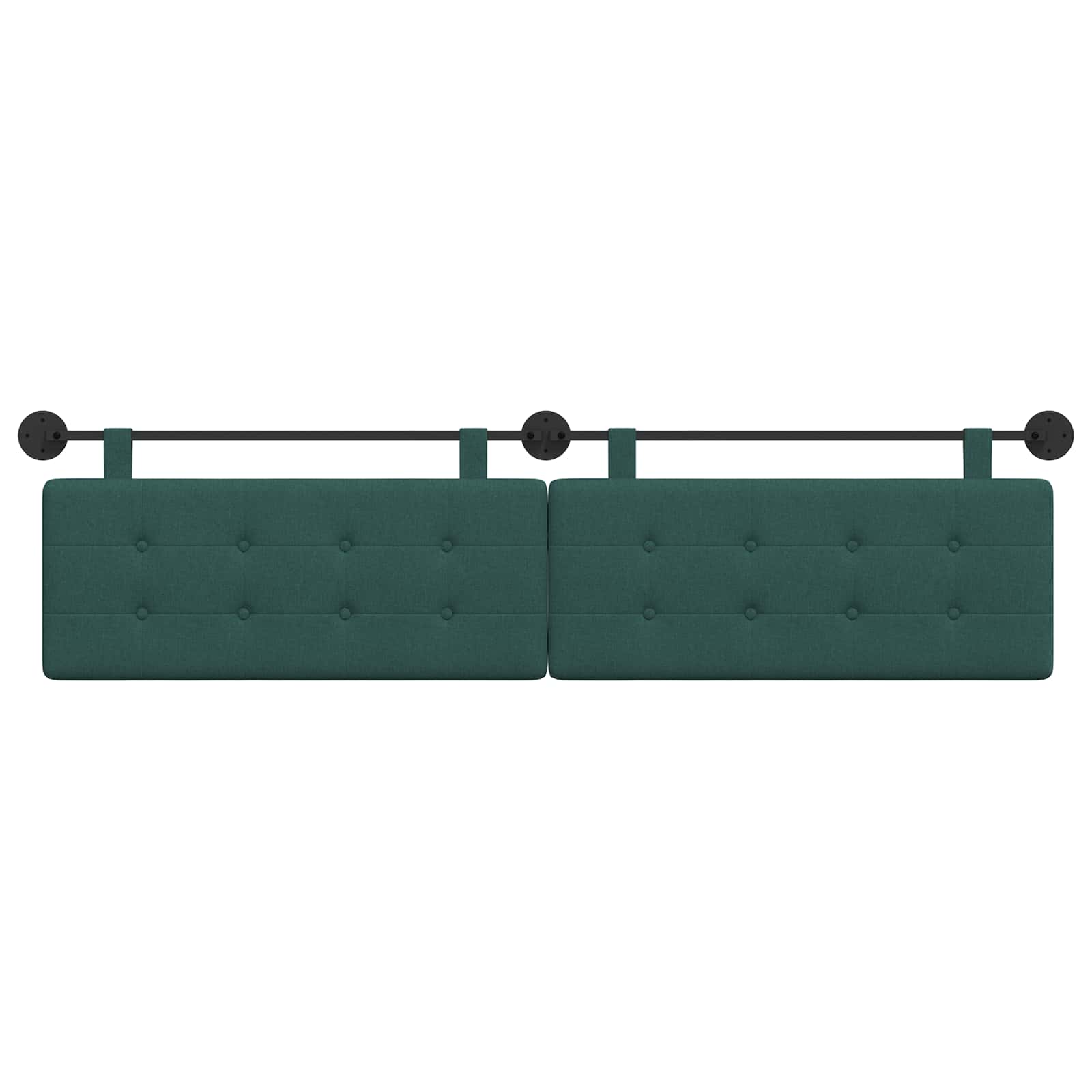 Tête de lit suspendue Montage mural Vert foncé 210 x 55 x 5 cm - XIOS