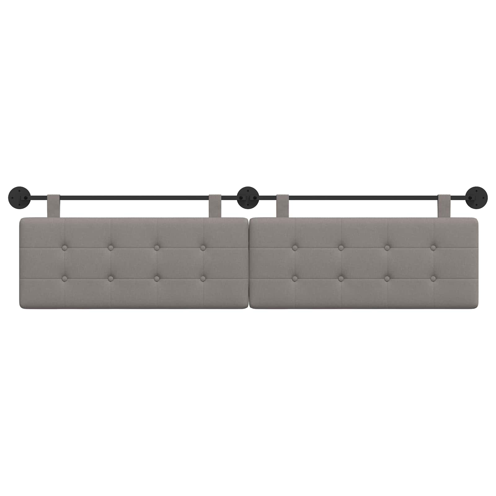 Tête de lit suspendue Taupe tissu - XIOS