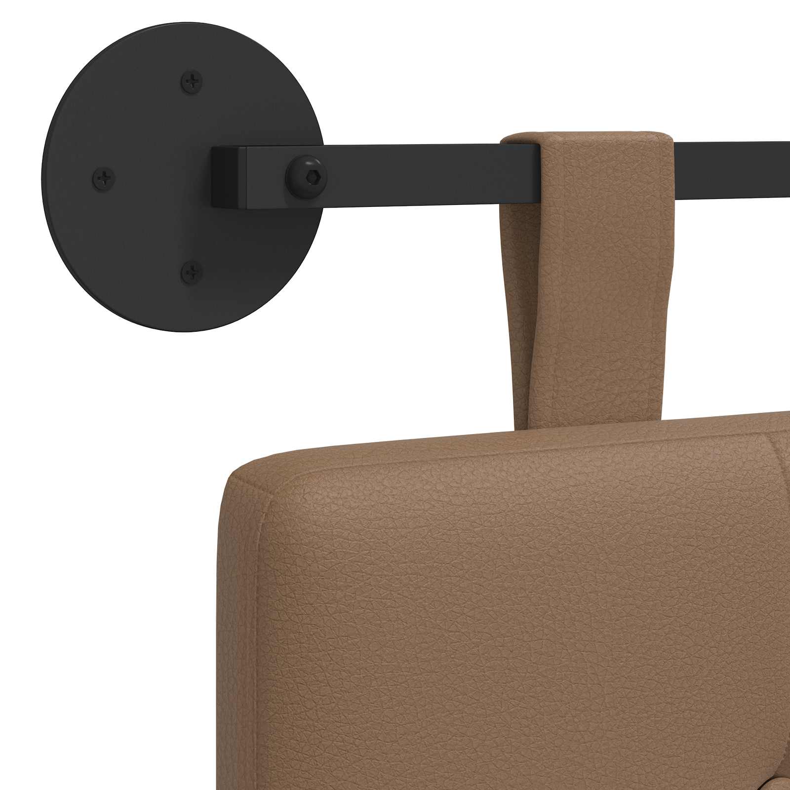 Tête de lit suspendue Cappuccino Simili cuir - XIOS