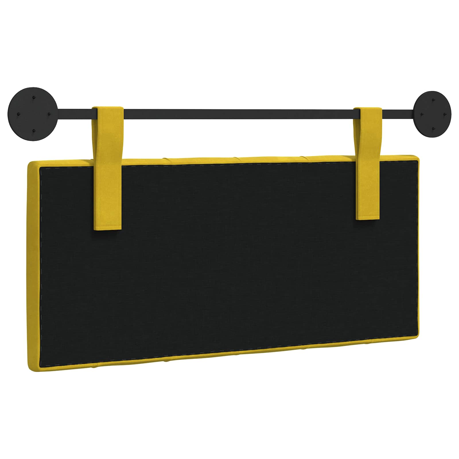 Tête de lit suspendue Jaune Velours - XIOS