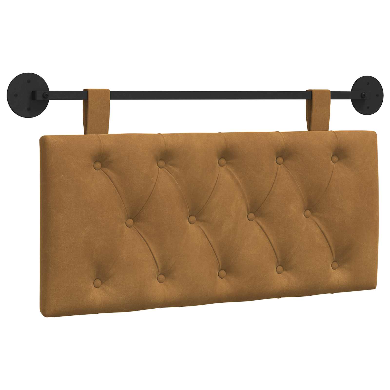 Tête de lit suspendue Marron 90 x 55 x 7 cm Velours - XIOS