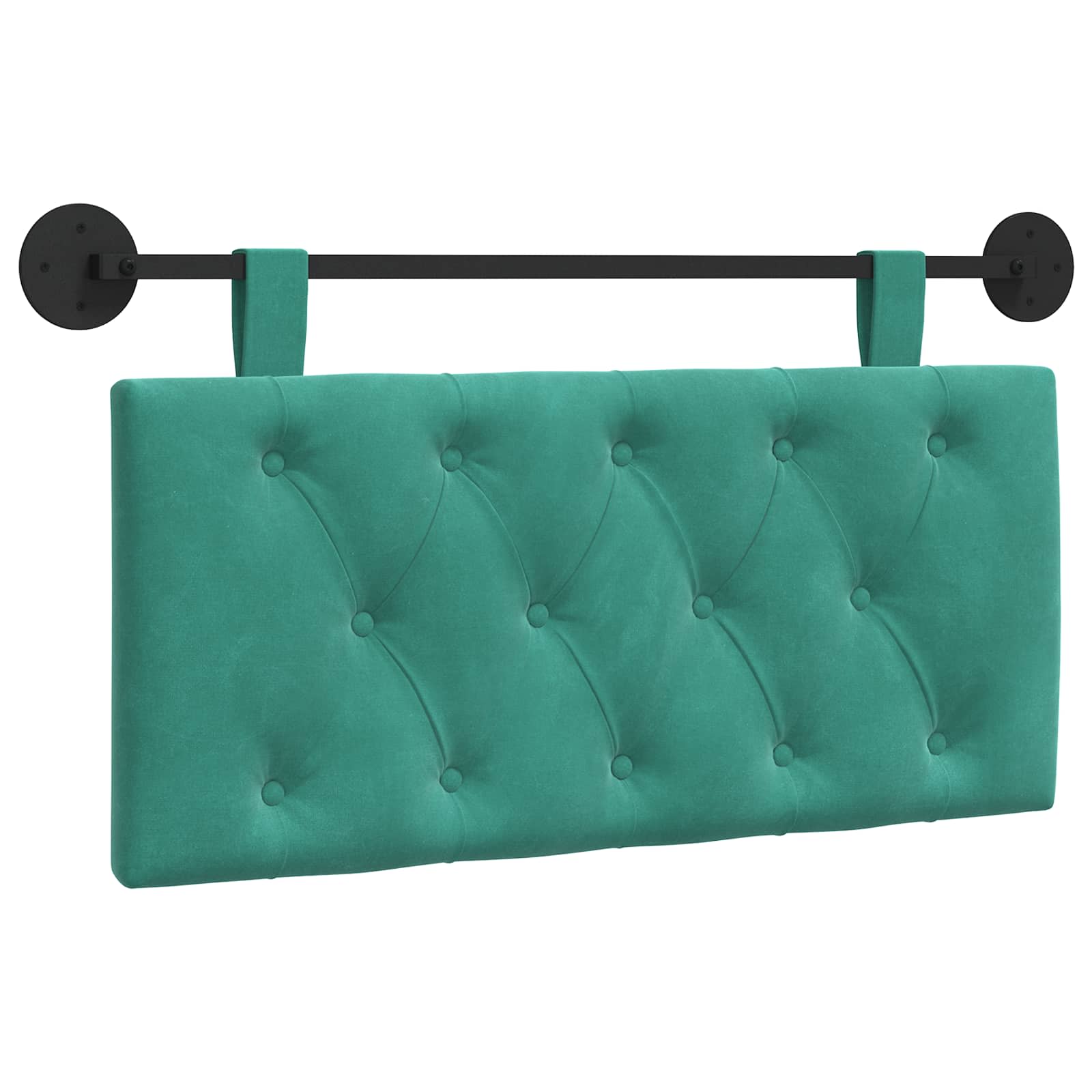 Tête de lit suspendue Turquoise 90 x 55 x 7 cm Velours - XIOS