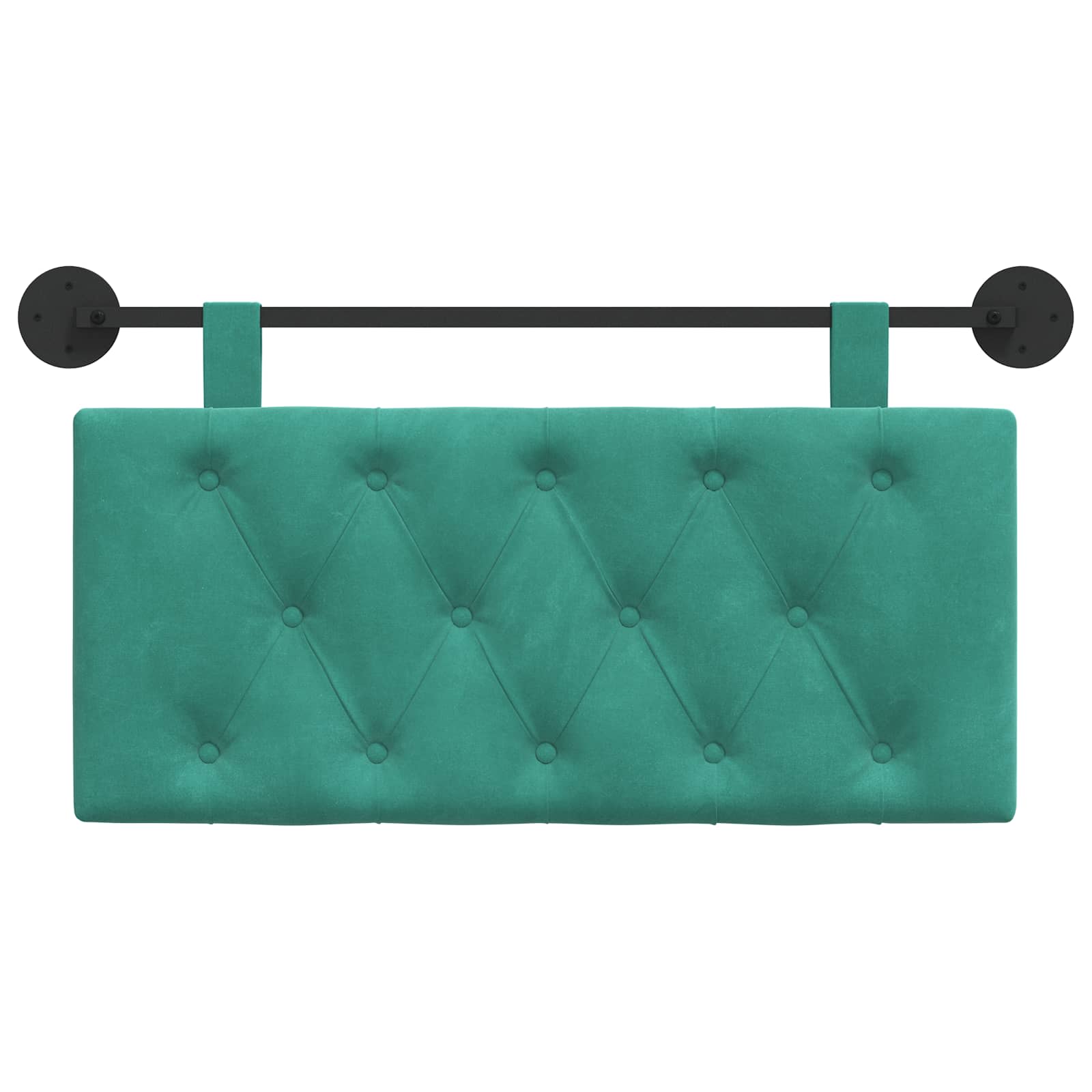 Tête de lit suspendue Turquoise 90 x 55 x 7 cm Velours - XIOS