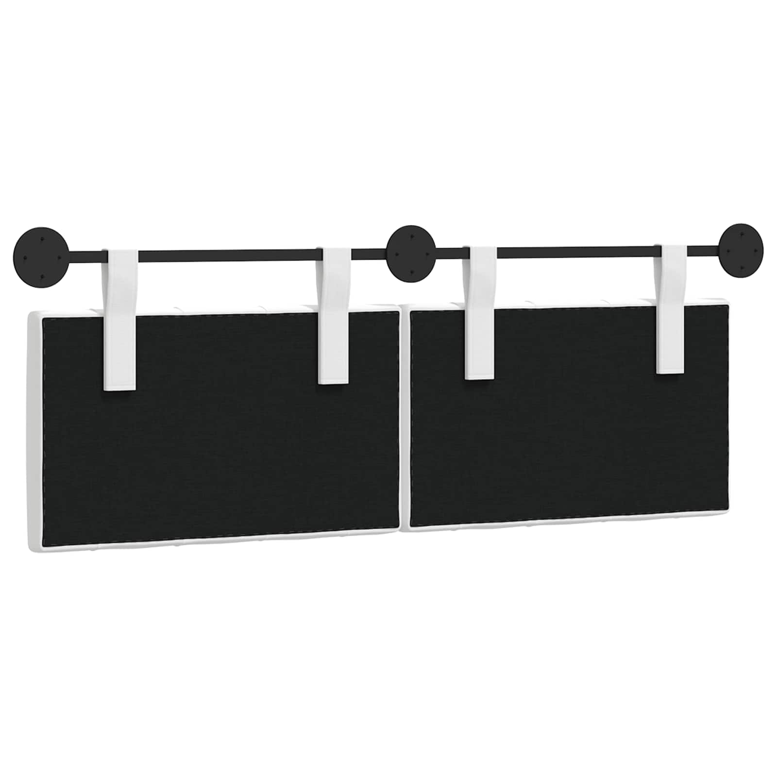 Tête de lit suspendue Montage mural Blanc 150 x 55 x 7 cm tissu - XIOS