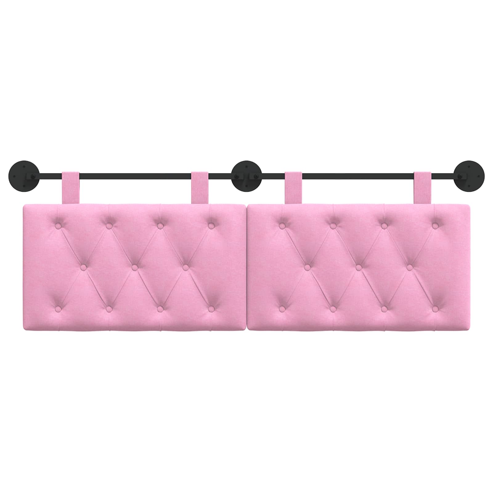 Tête de lit suspendue Rose Tissu - XIOS