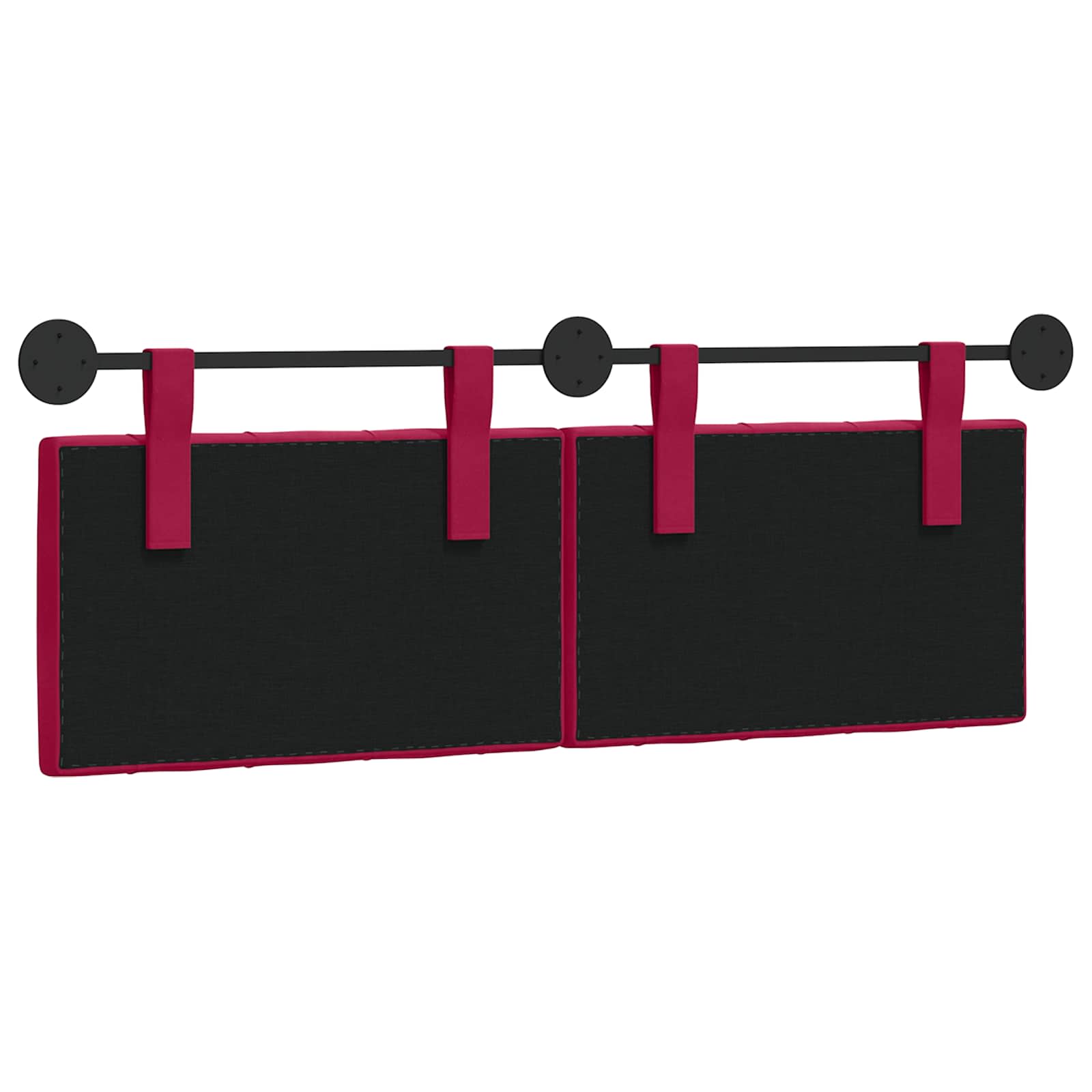 Tête de lit suspendue Avec lumière LED Bordeaux Velours - XIOS