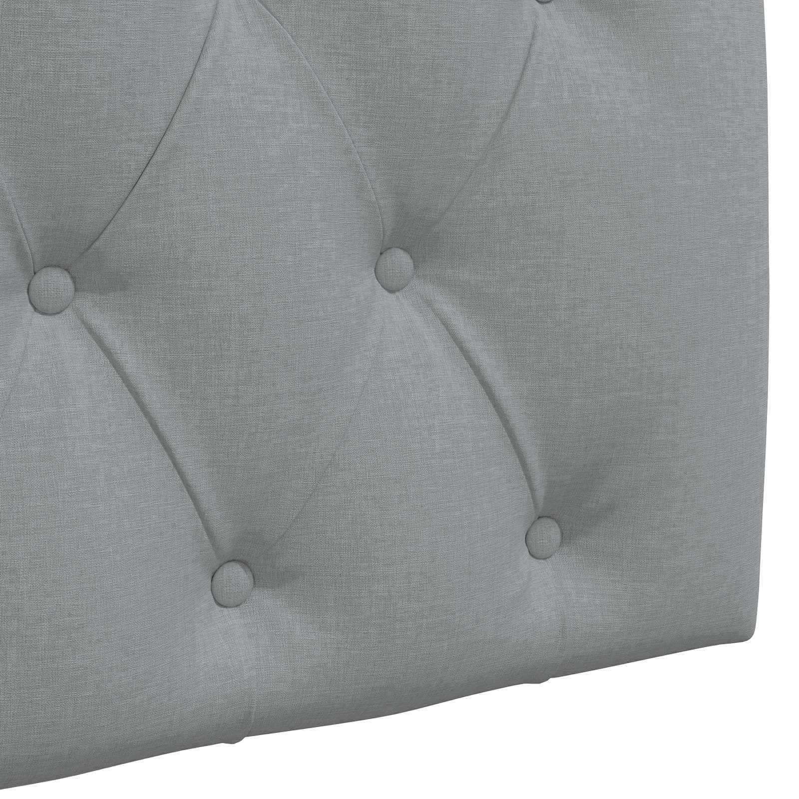 Tête de lit suspendue Gris clair 190 x 55 x 7 cm tissu - XIOS