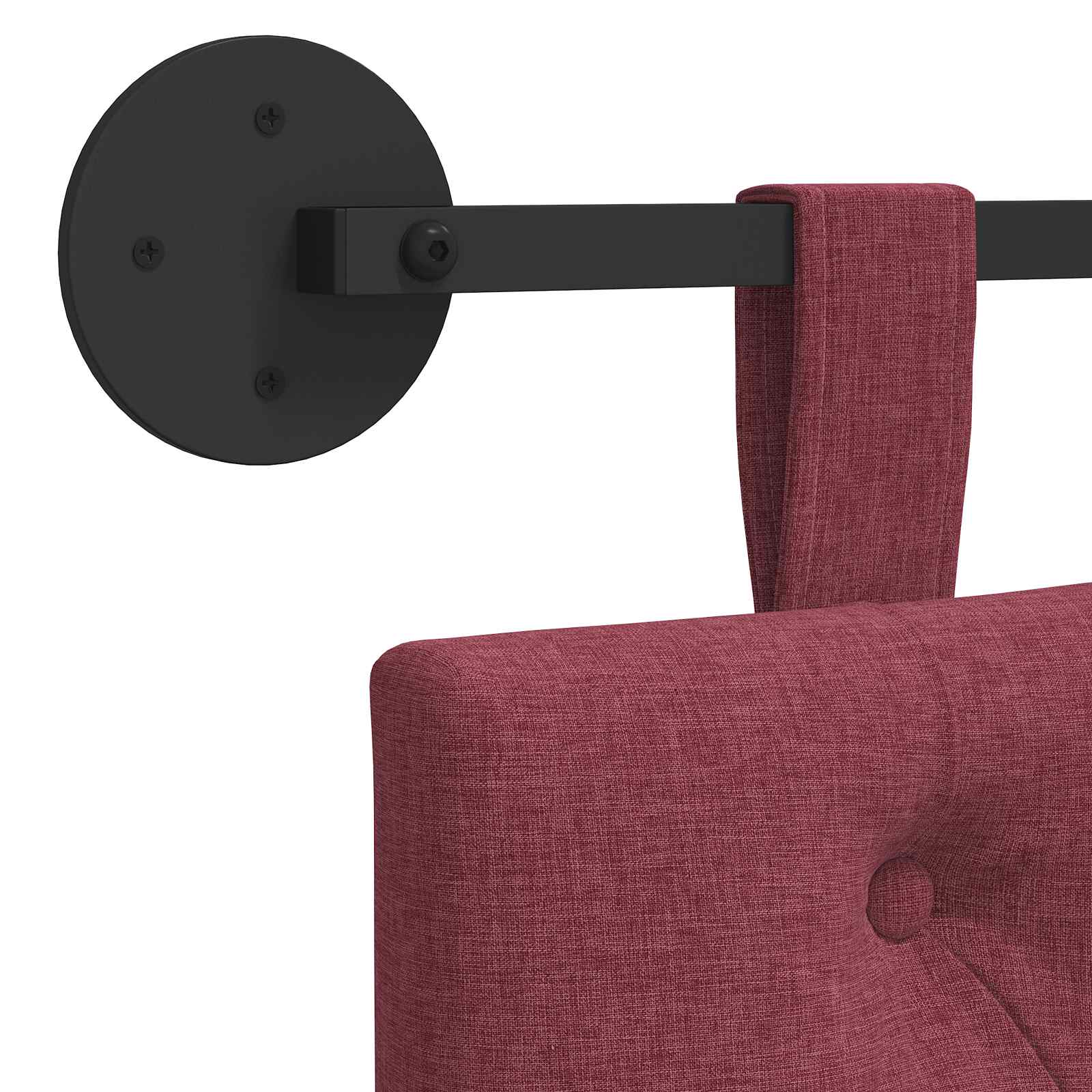 Tête de lit suspendue Bordeaux Tissu - XIOS