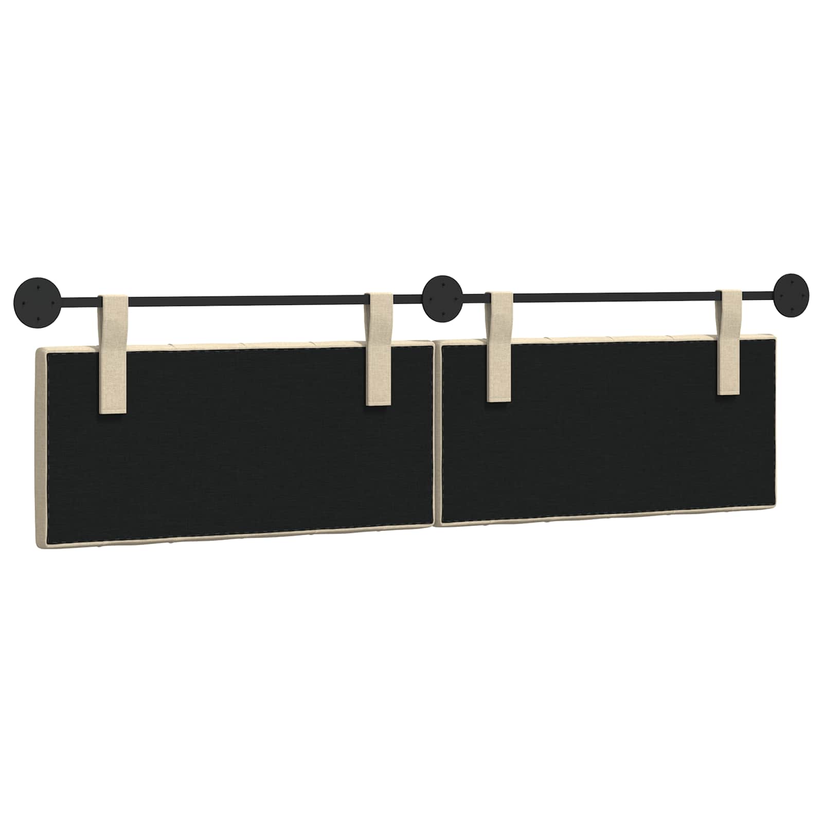 Tête de lit suspendue Crème Tissu - XIOS