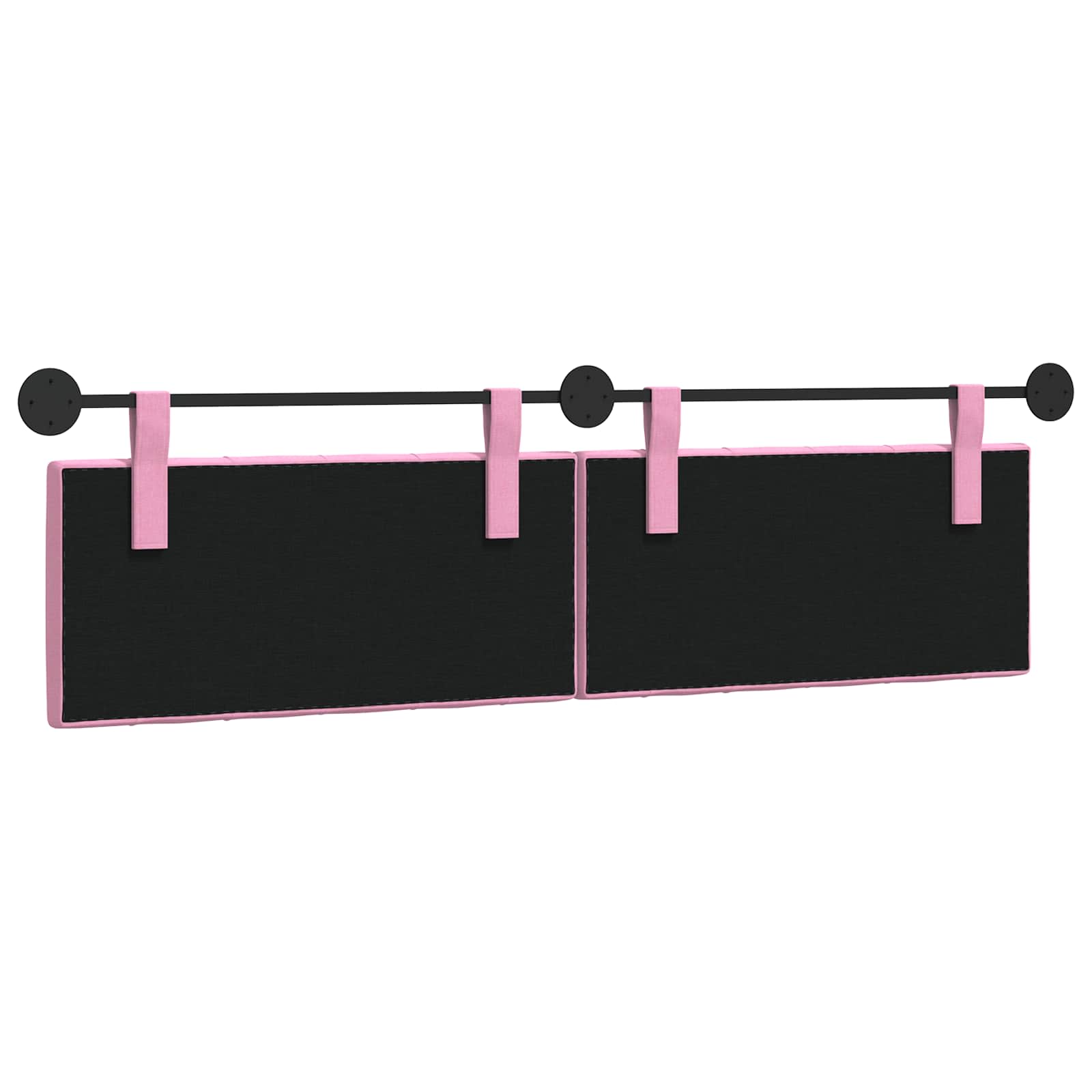 Tête de lit suspendue Montage mural Rose 190 x 55 x 7 cm tissu - XIOS