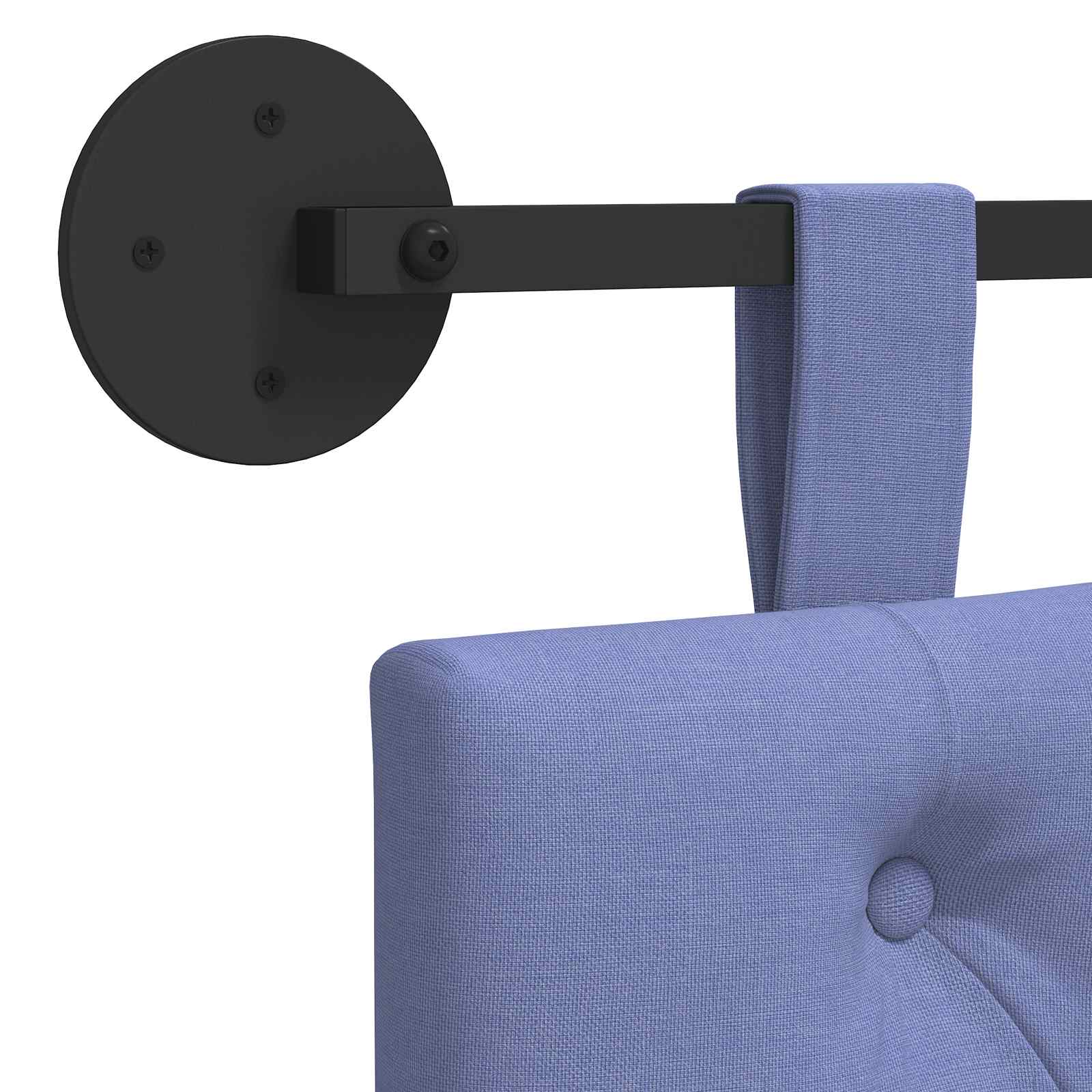 Tête de lit suspendue Bleu denim Tissu - XIOS
