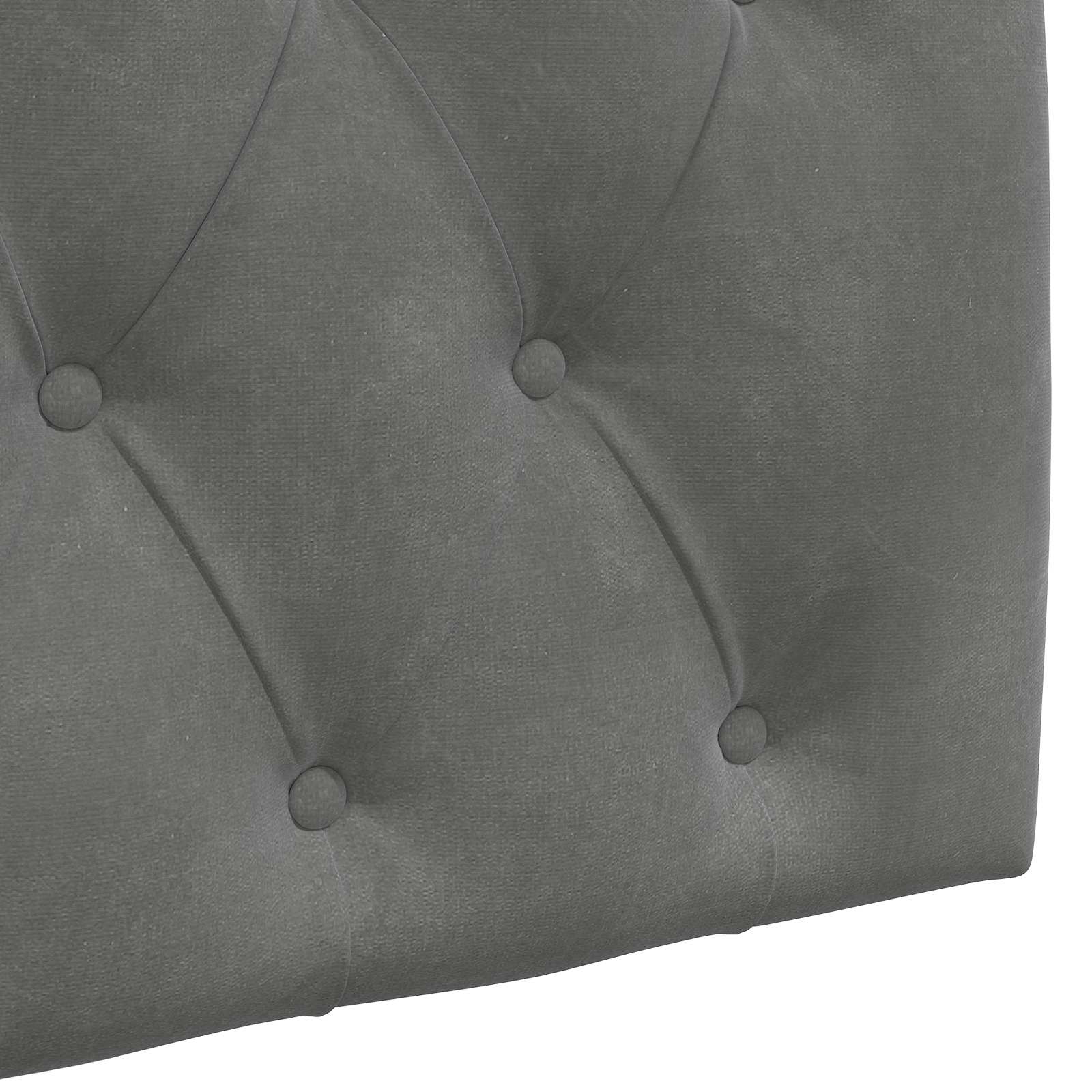 Tête de lit suspendue Gris foncé Velours - XIOS