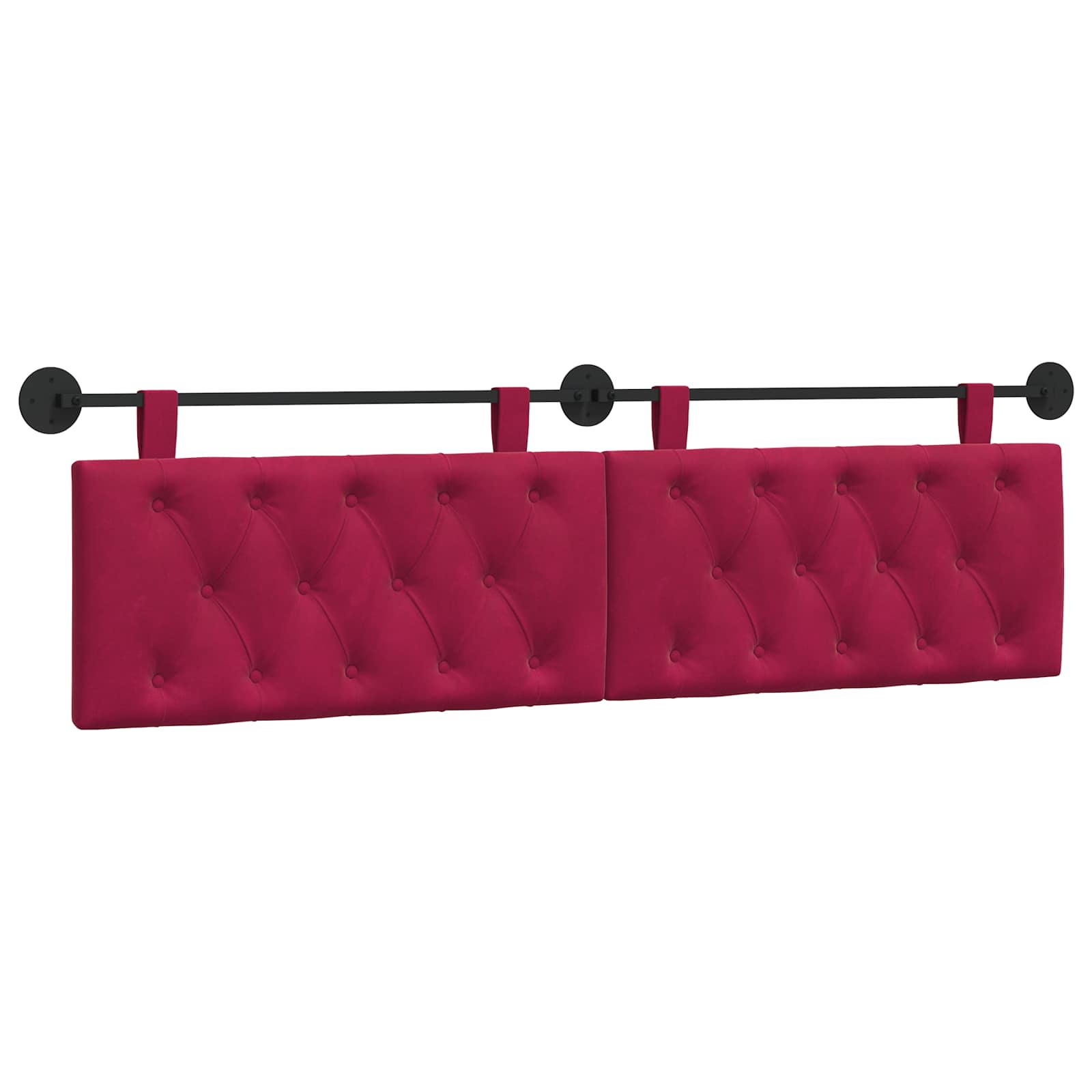 Tête de lit suspendue Bordeaux Velours - XIOS